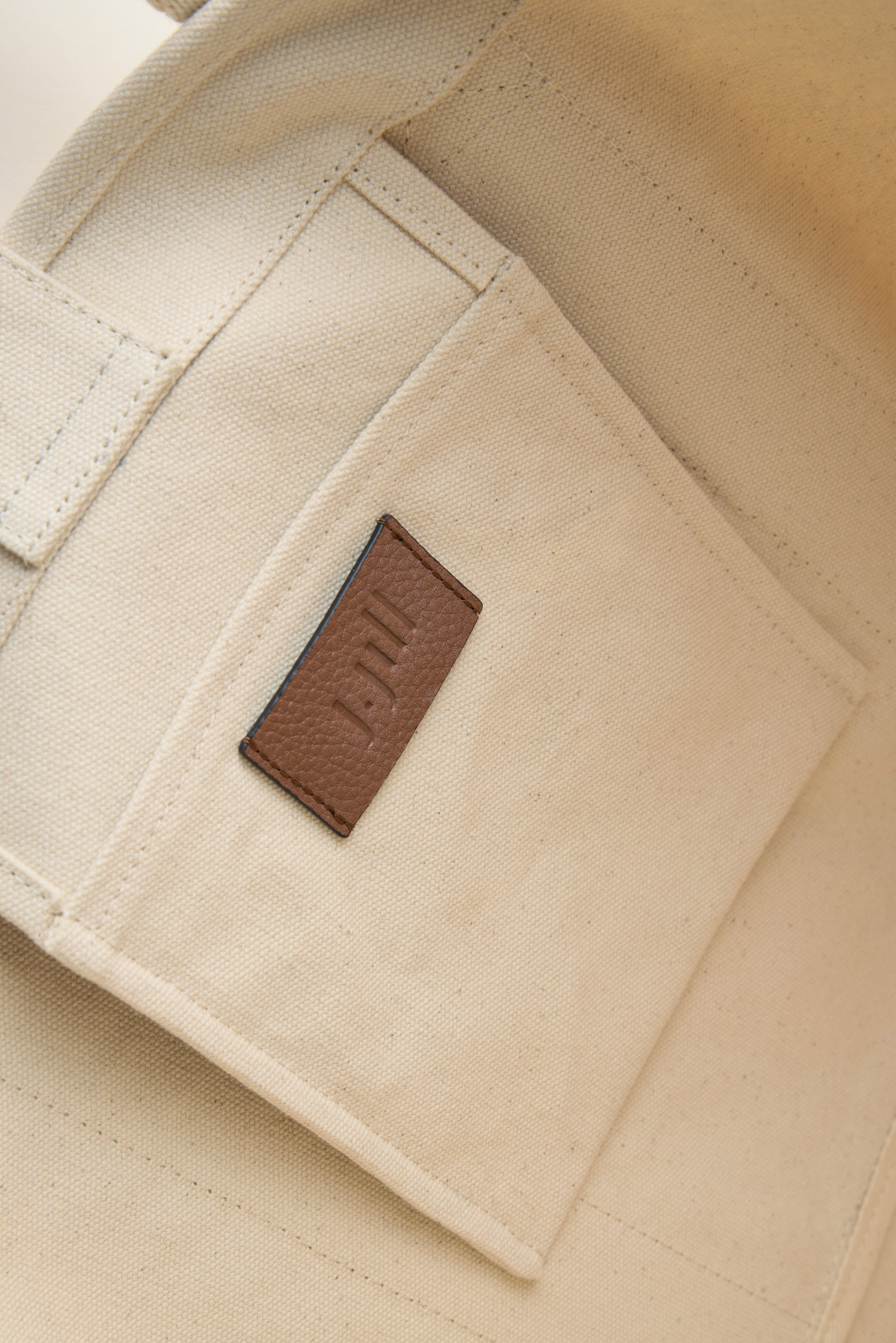 fringed canvas tote