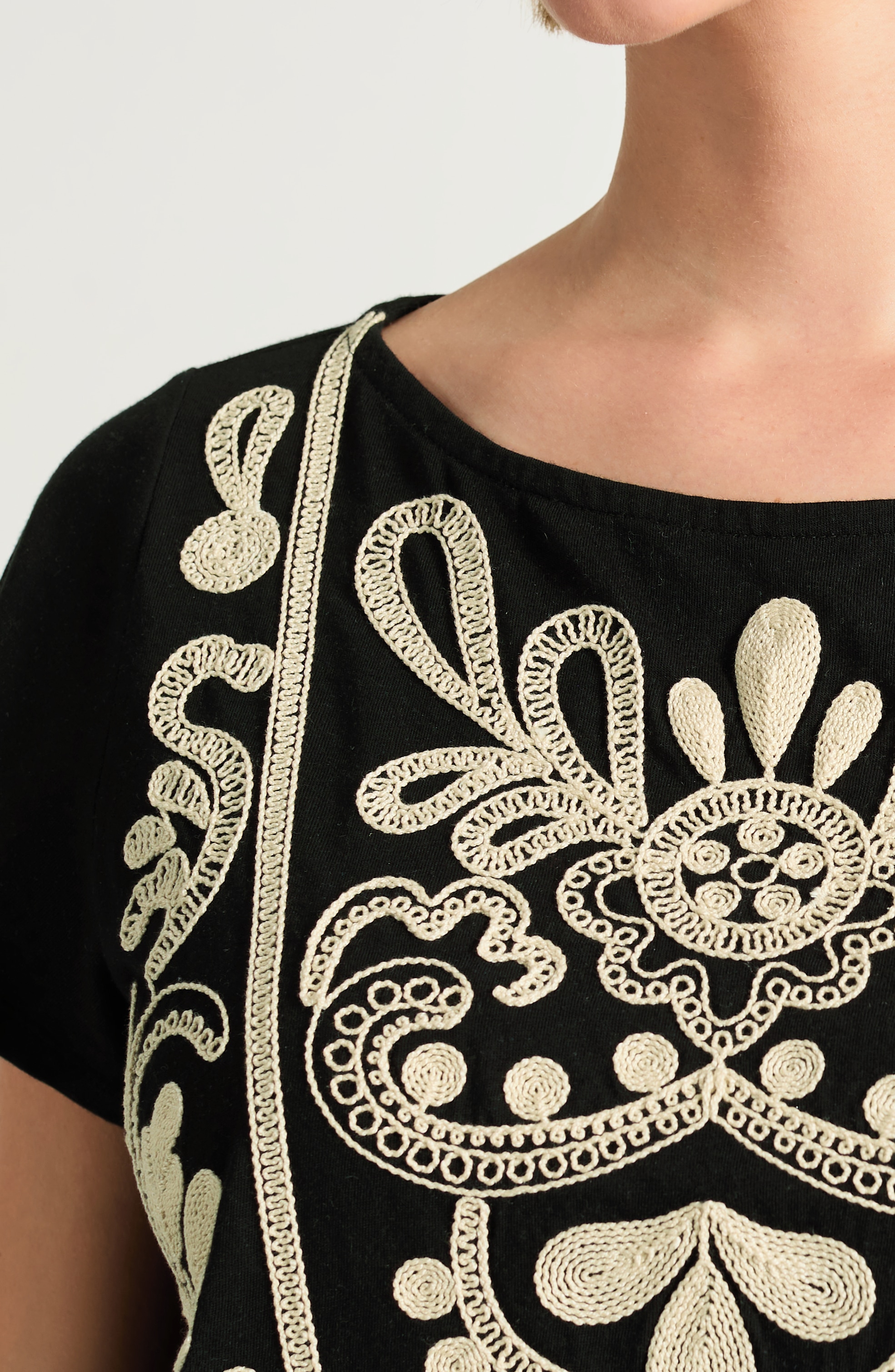 Pure Jill Soutache-Embroidered Top | JJill