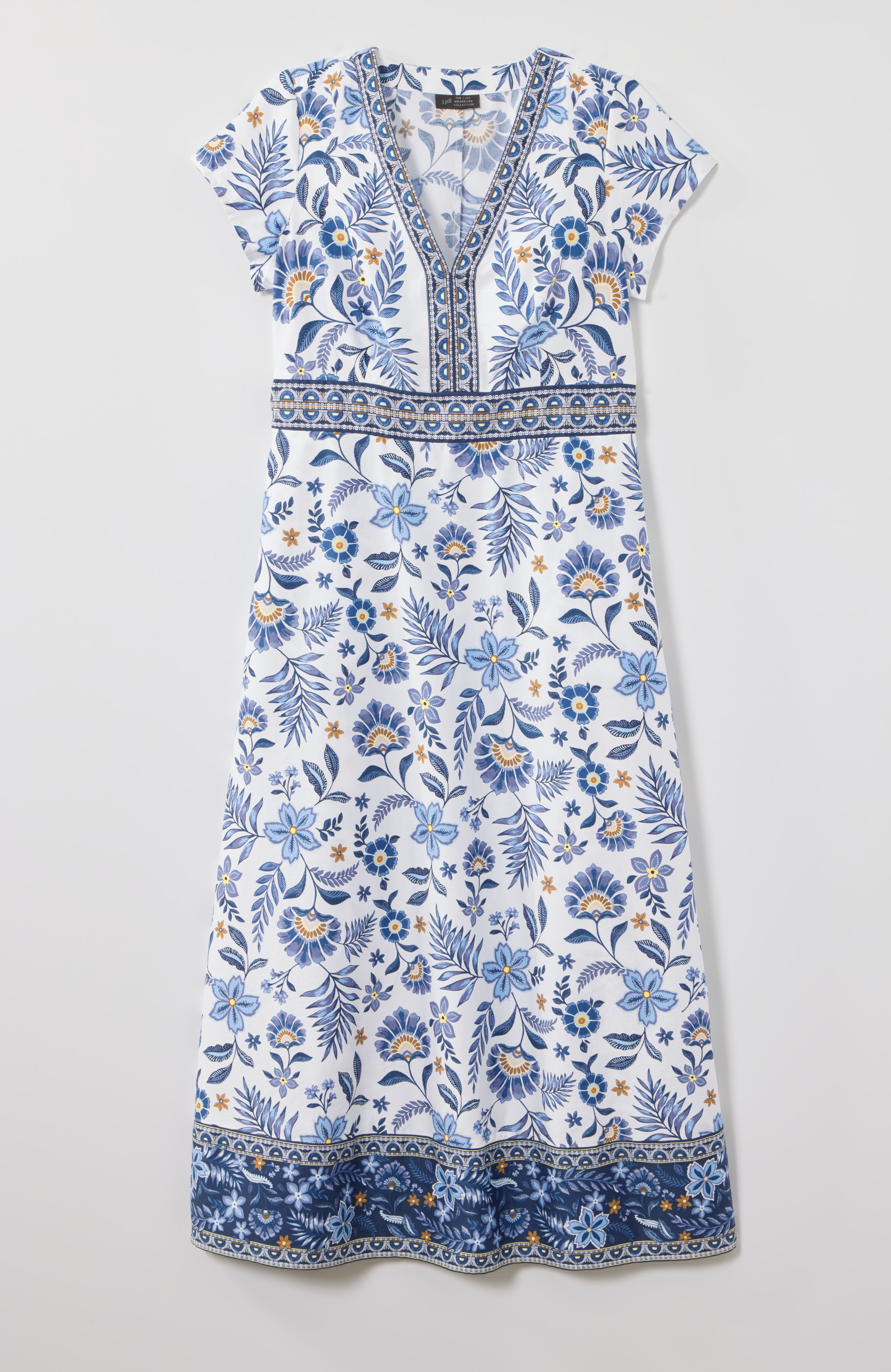 arabesque floral print dress