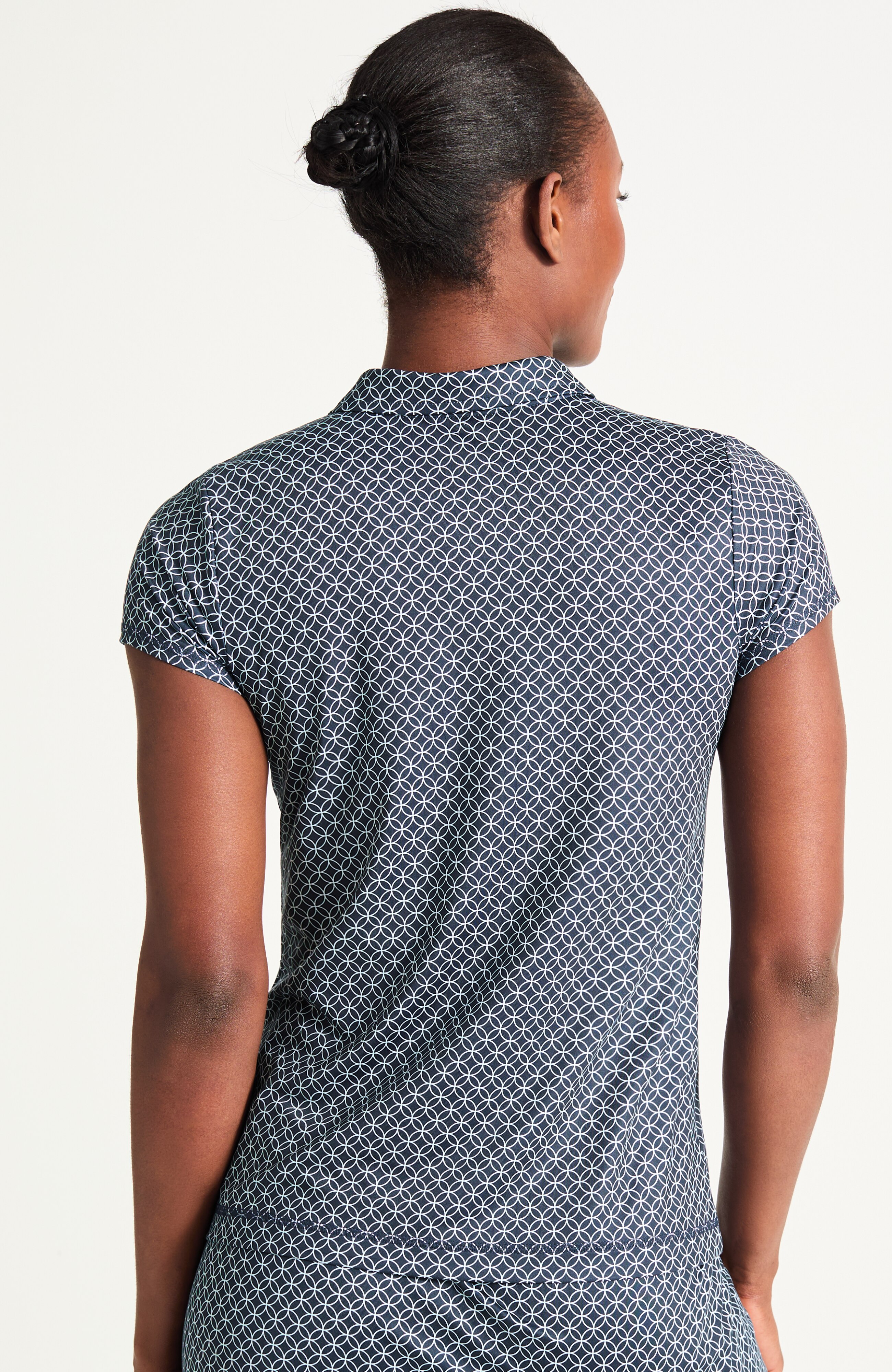 fit performance zipped polo
