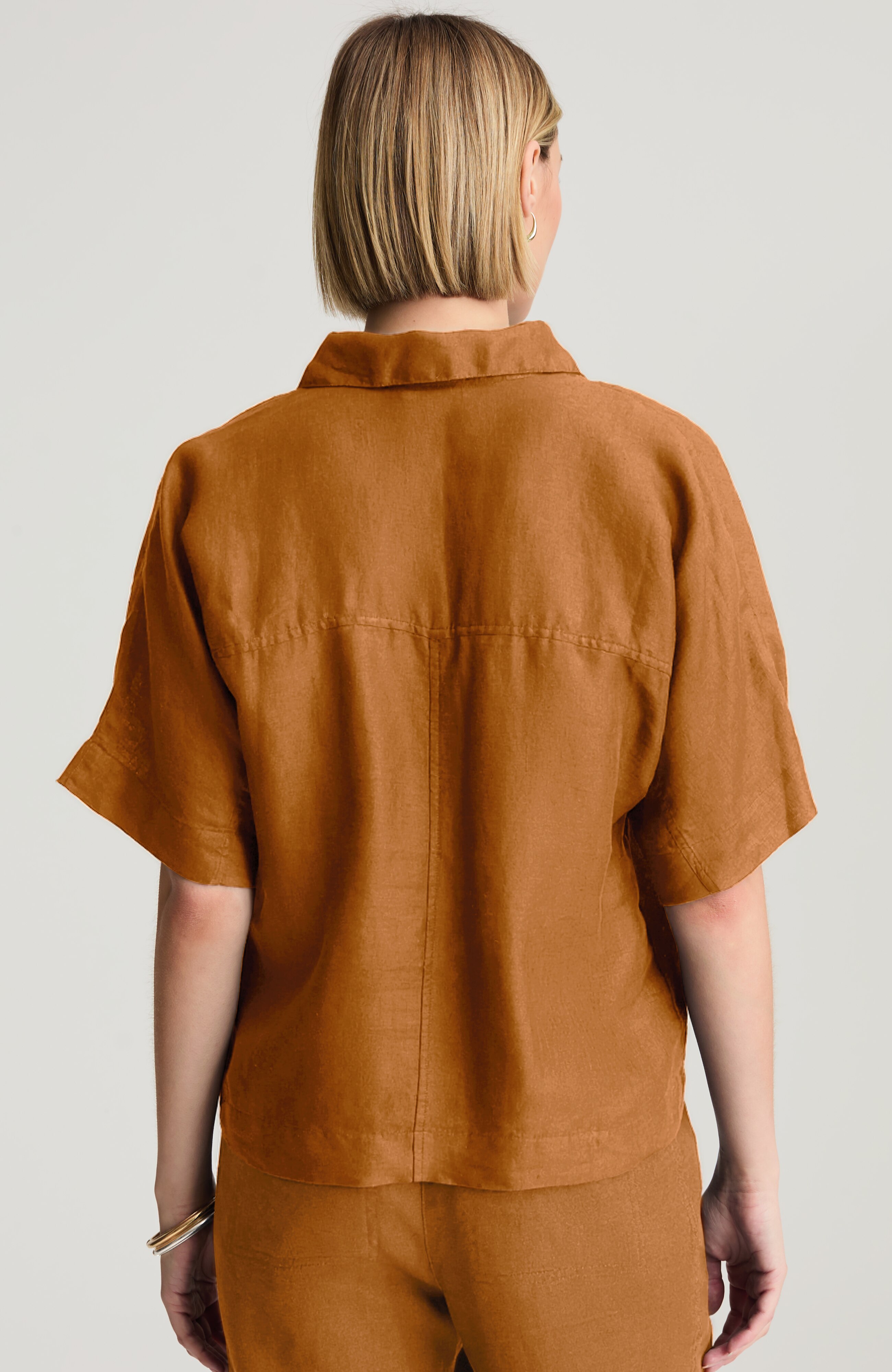 PJ LINEN COLLARED POPOVER | JJill