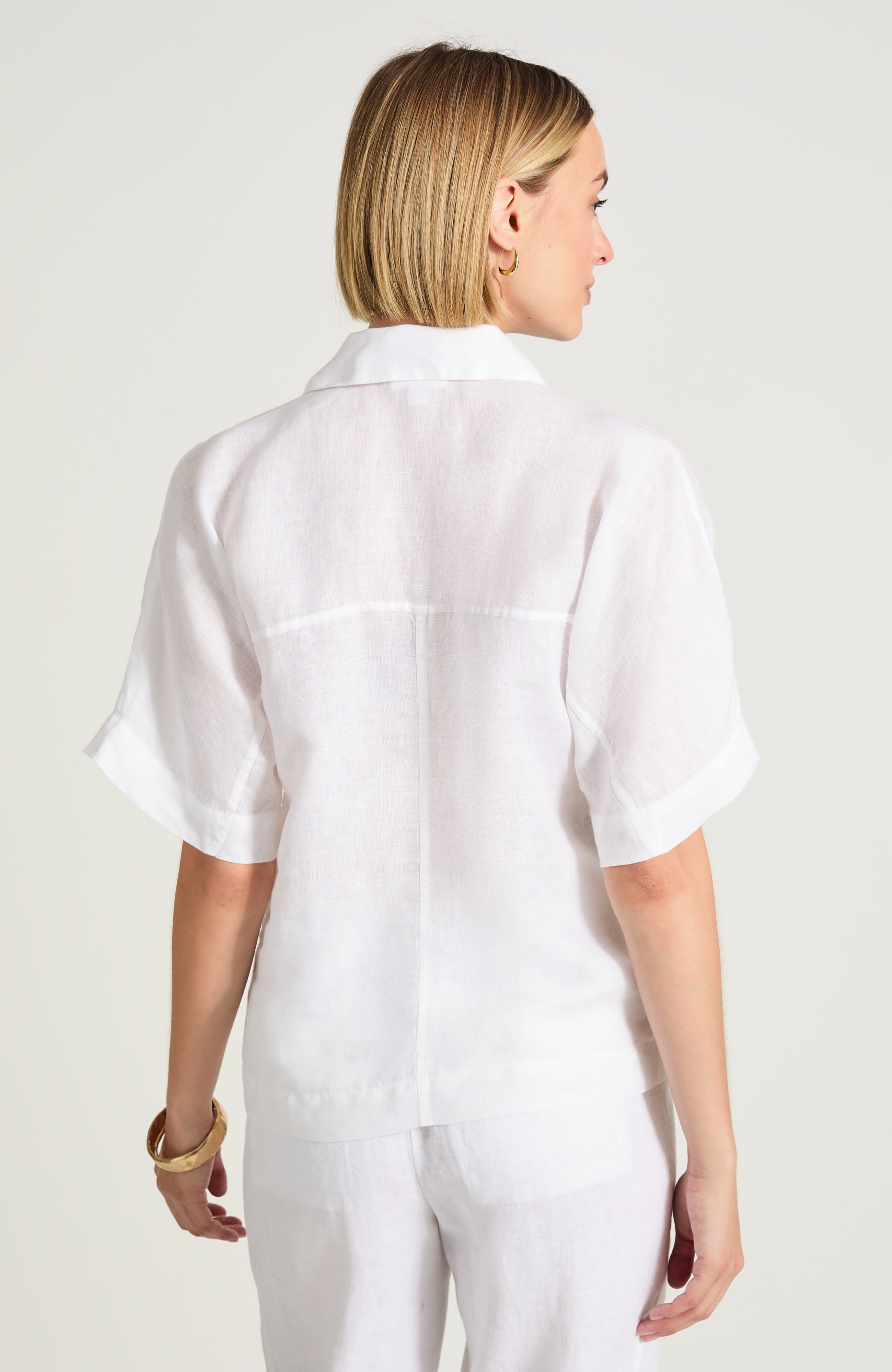 PJ LINEN COLLARED POPOVER | JJill