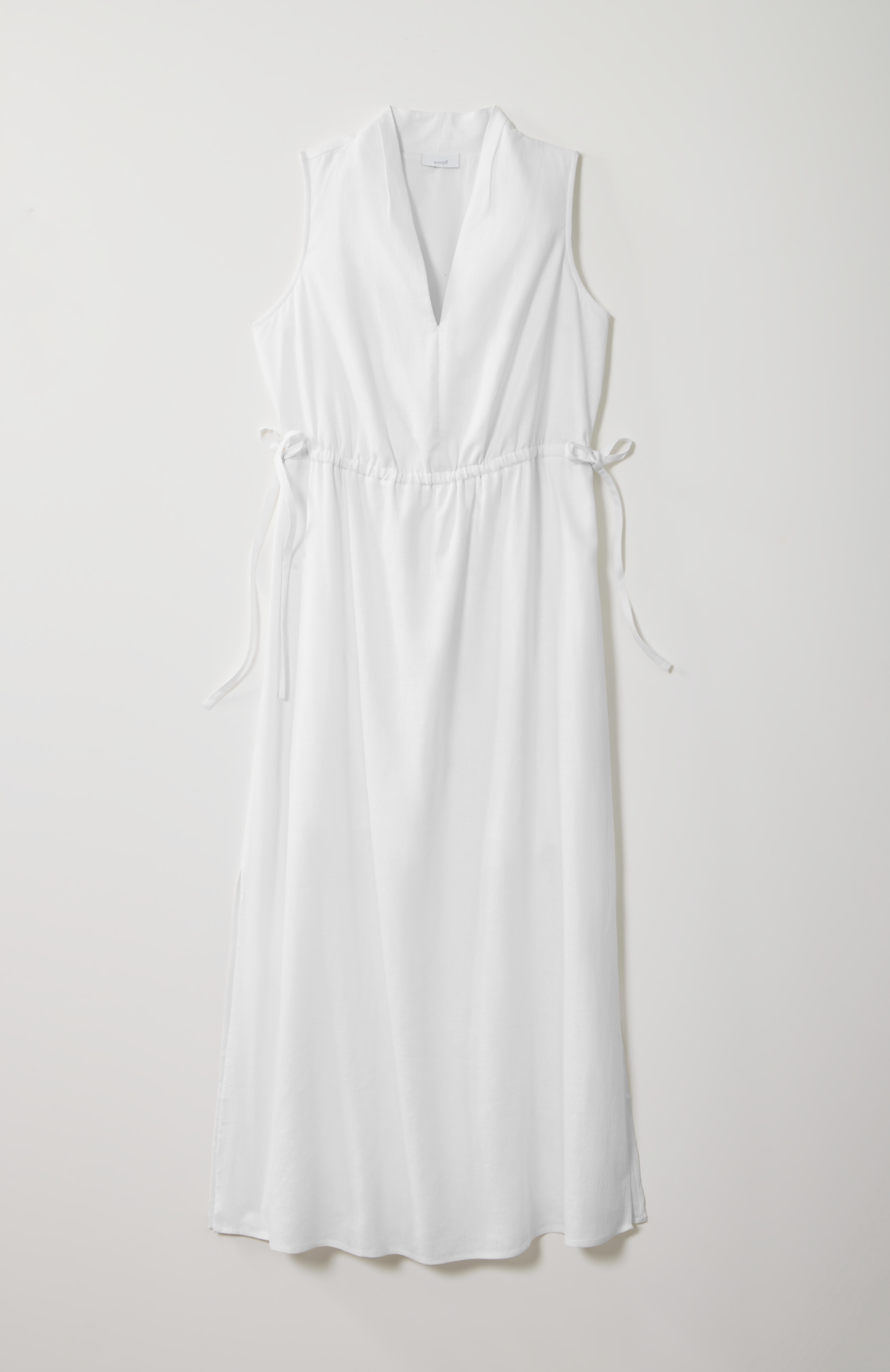 Pure Jill Linen-Blend Tie-Waist Maxi Dress | JJill