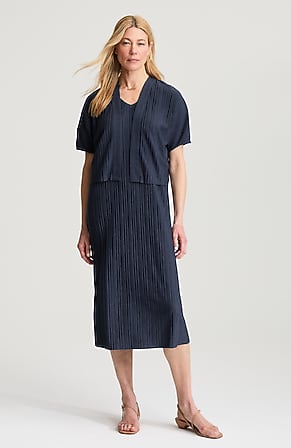 Image for Pure Jill Pleated Dress & Cardi Set