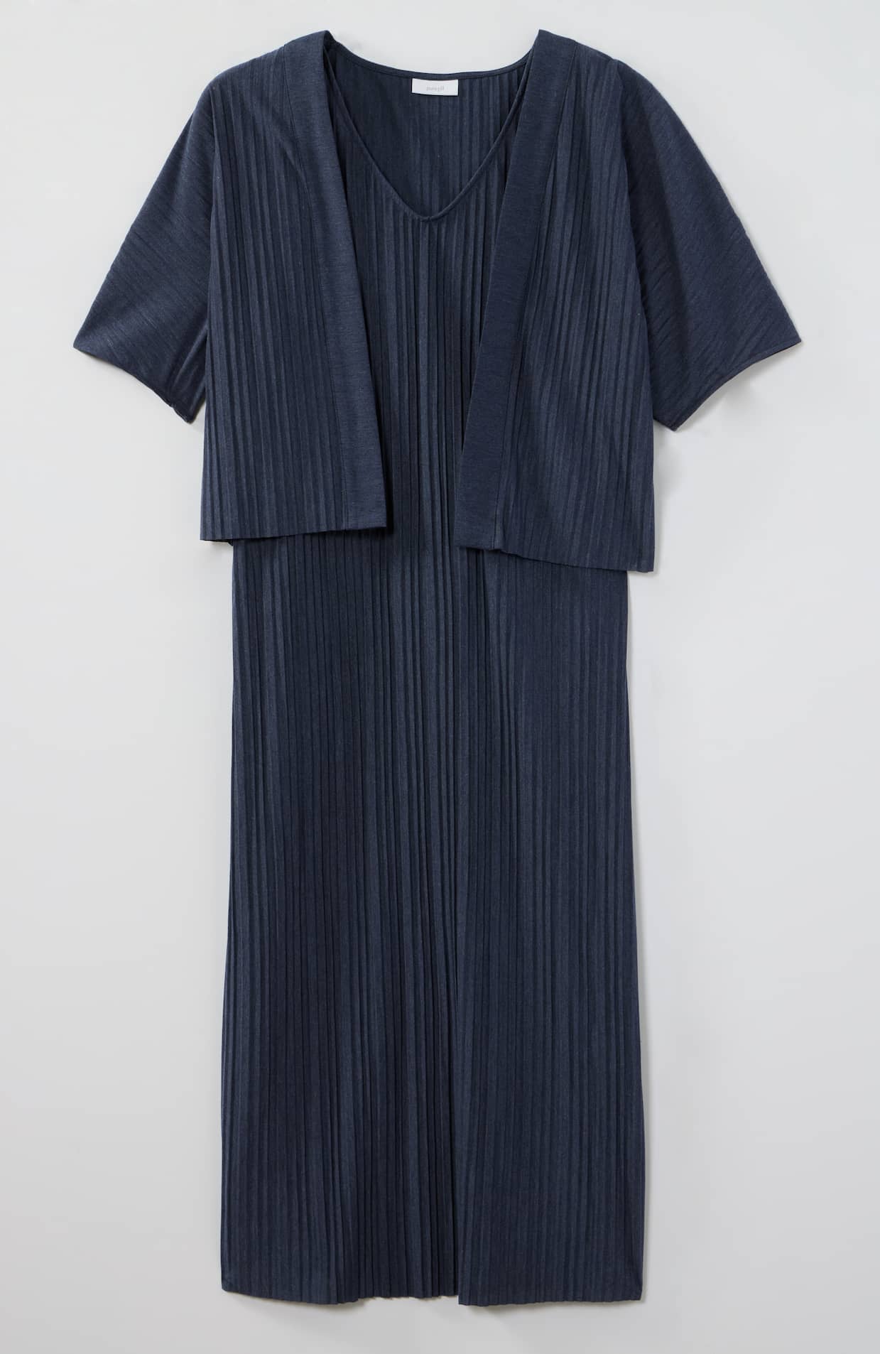milly jill pleated dress Johanna Pleated Twill Midi Dress in Brown