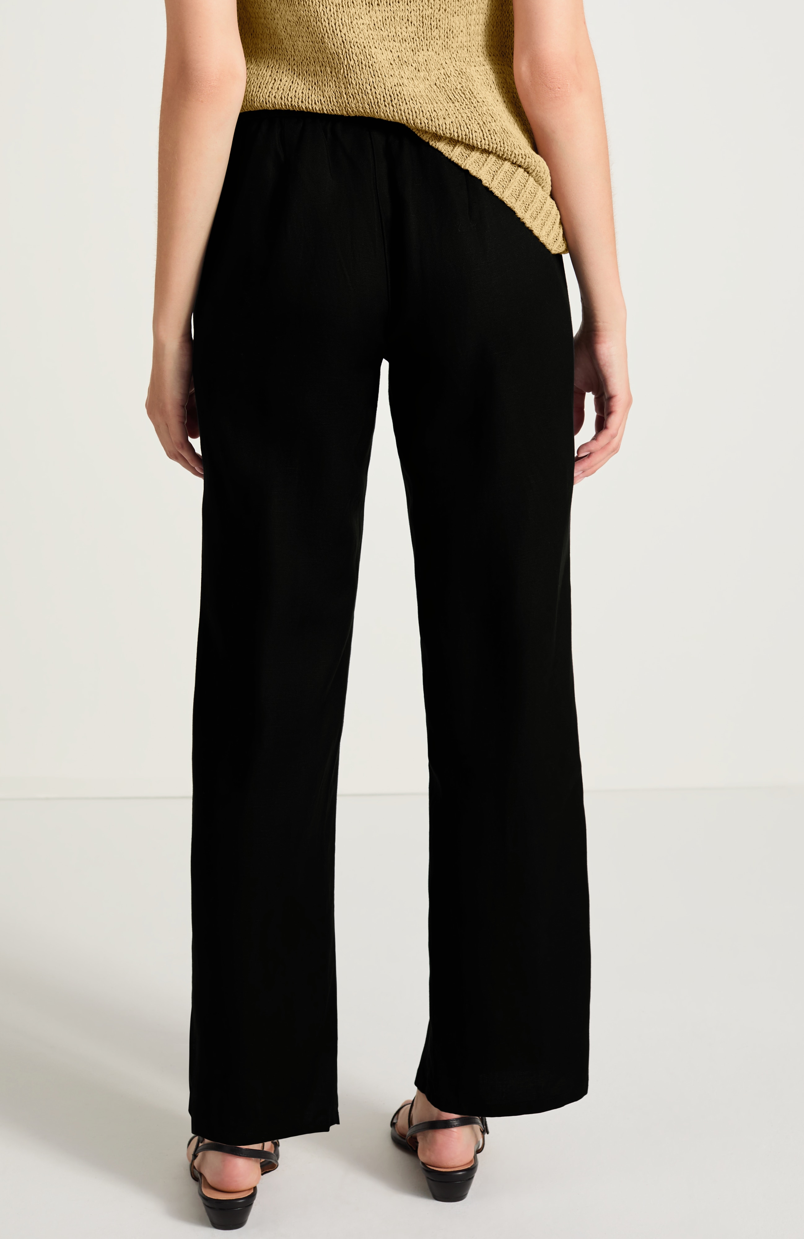 Pure Jill Soft Woven Straight-Leg Pants