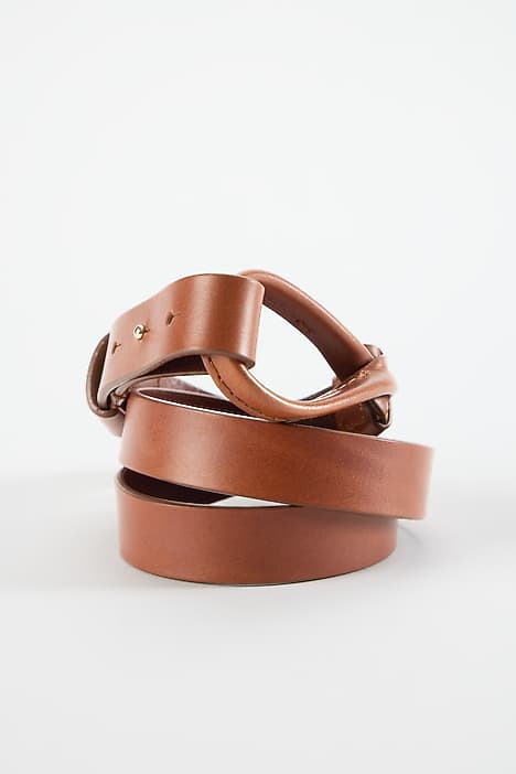 J Jill leather belt J. Jill Genuine Leather Belt Dark Brown Braided Detail  main image 4