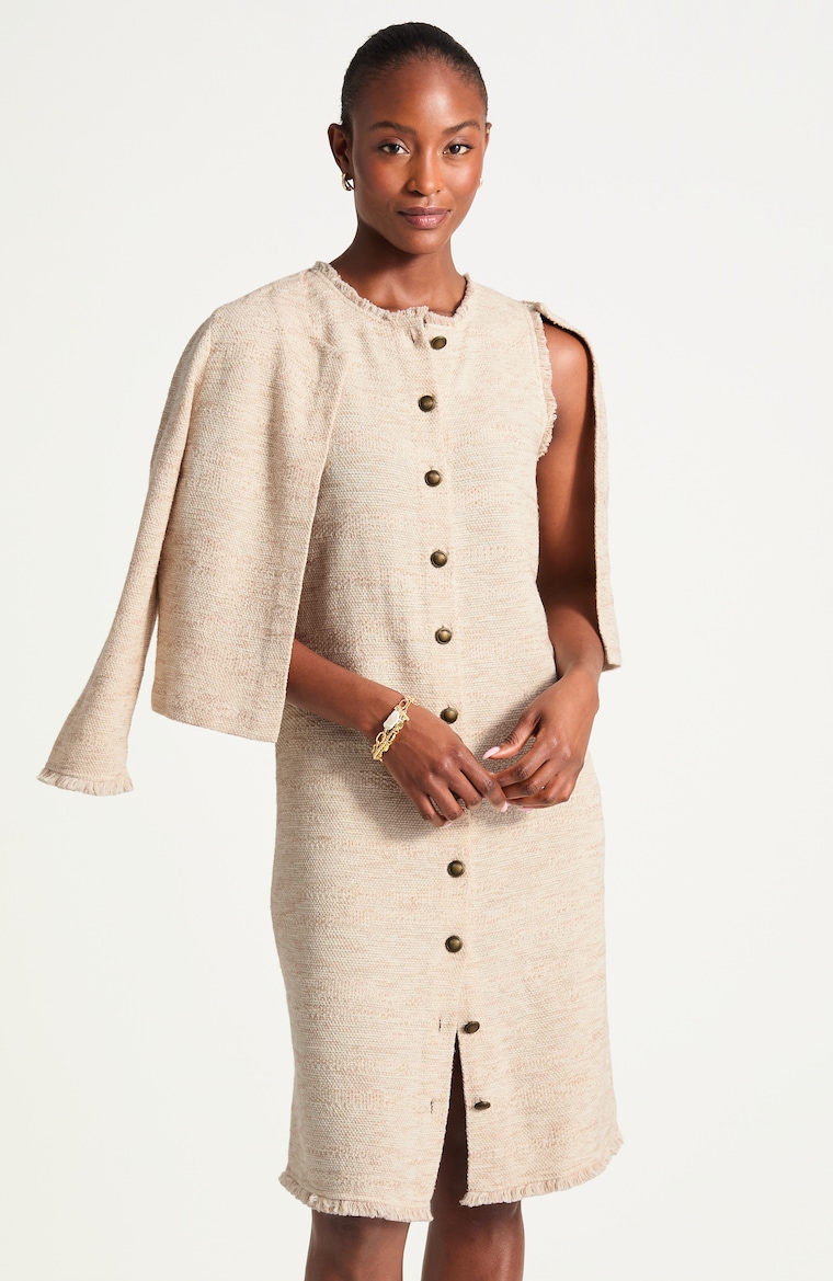 Primary view of the tweed-mix dress
