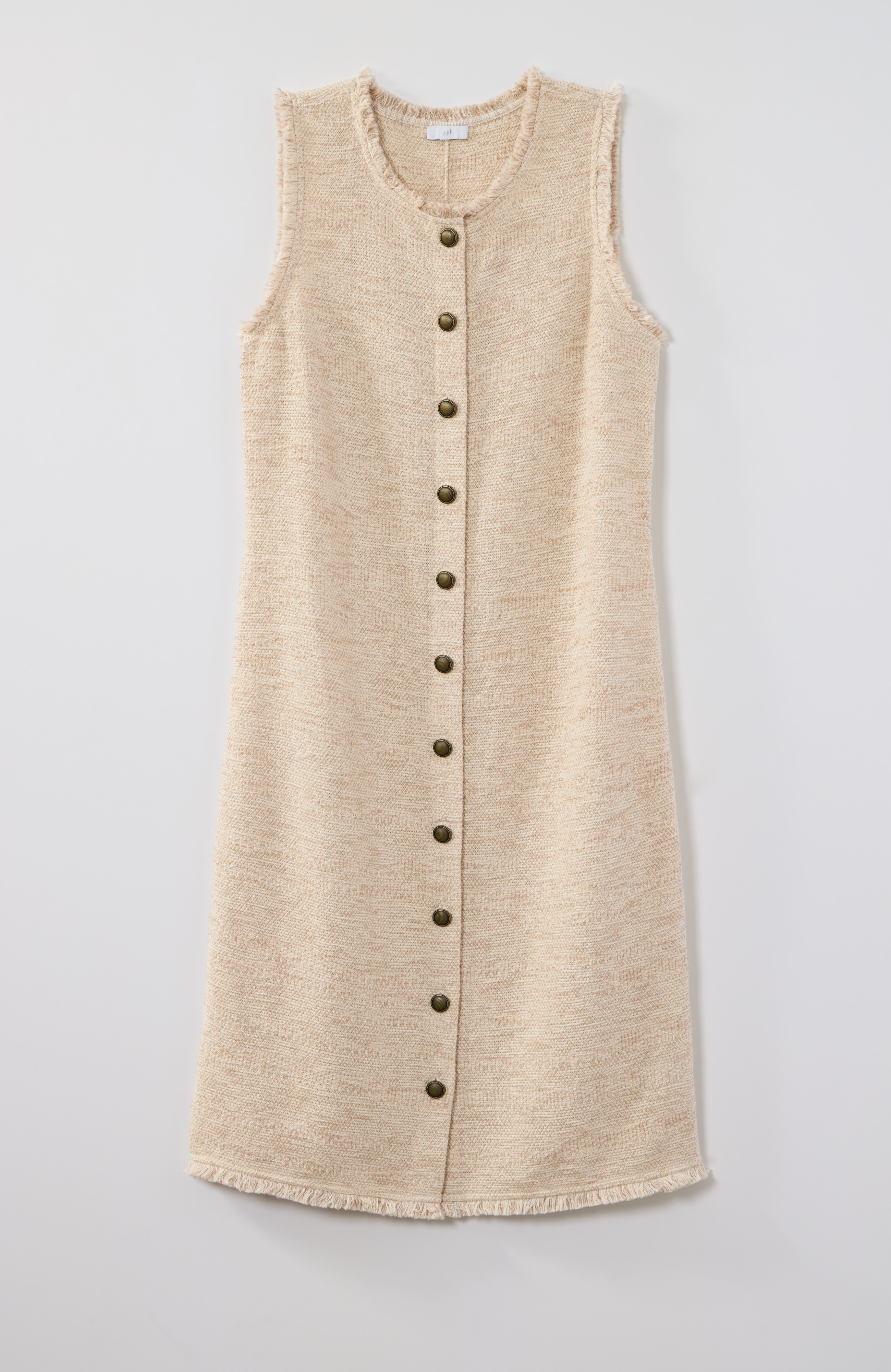 tweed-mix dress