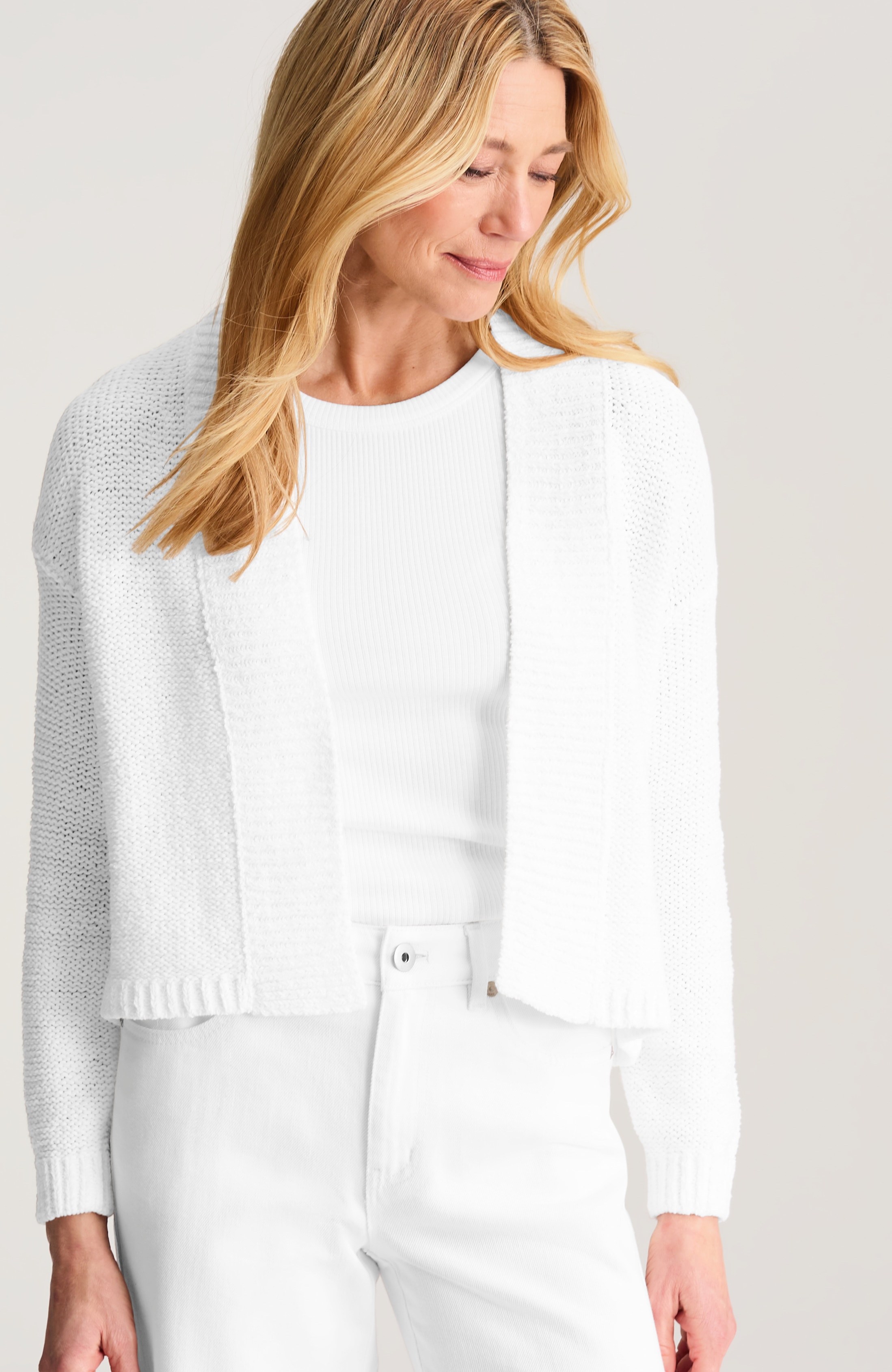 relaxed cotton cardi