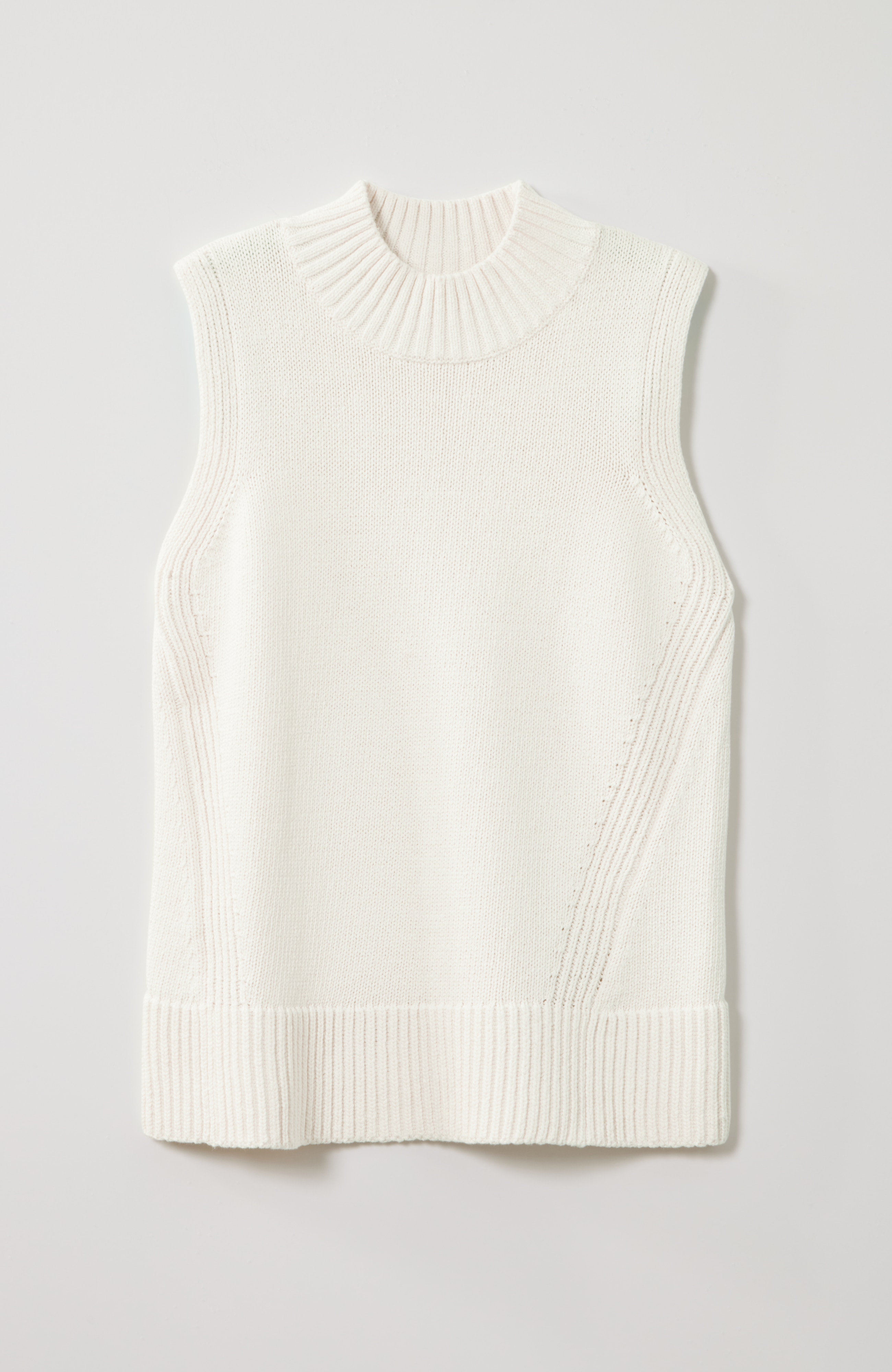 textured sweater tank