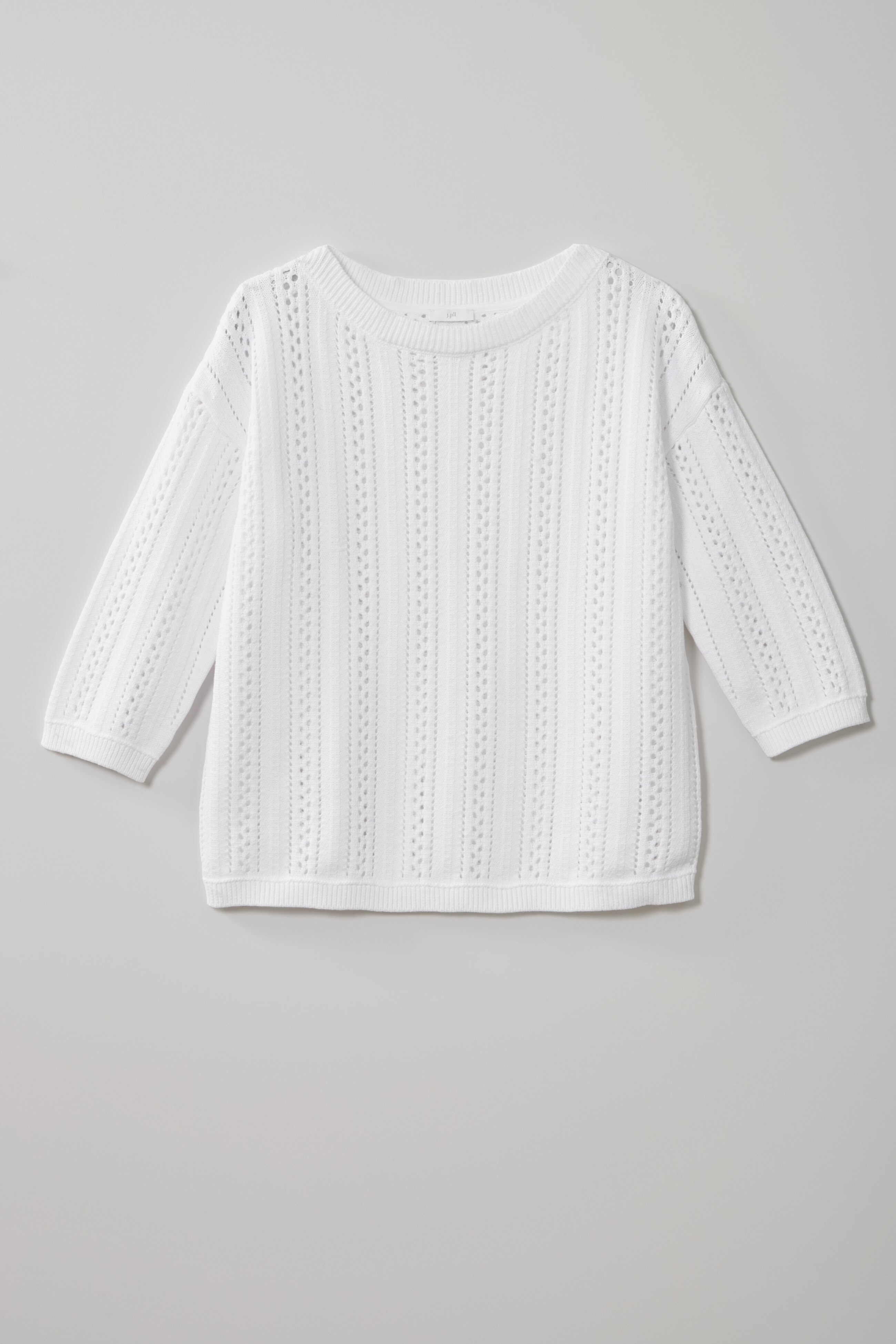 open-stitched sweater