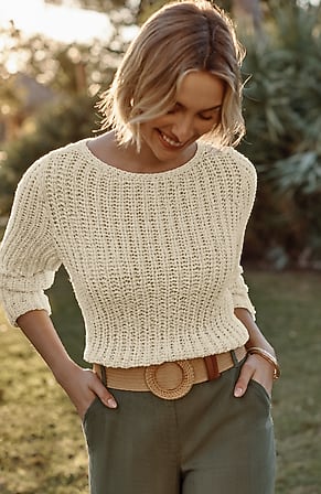 Image for Lightweight Ribbed Sweater