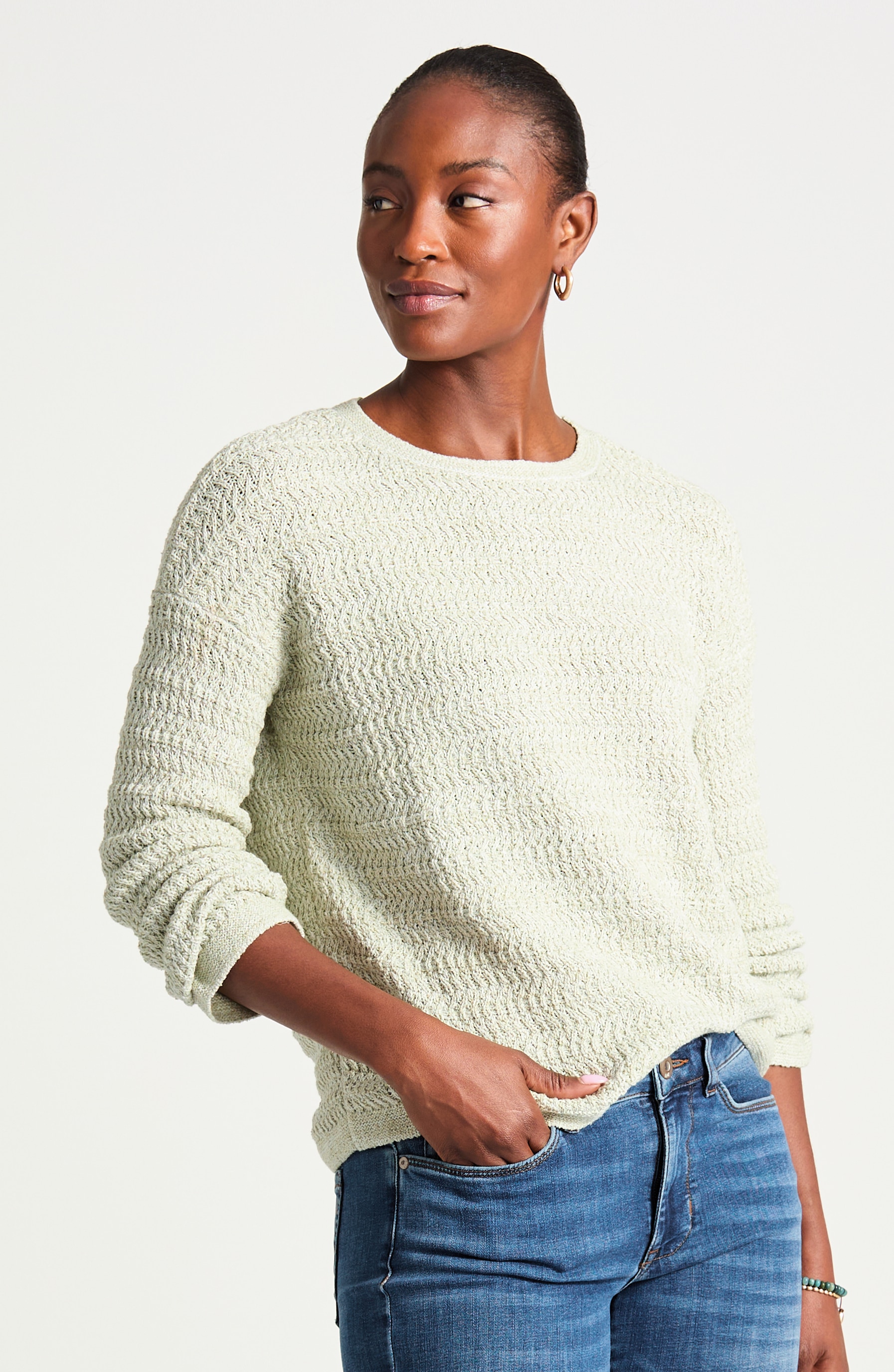 Textured Pullover Sweater