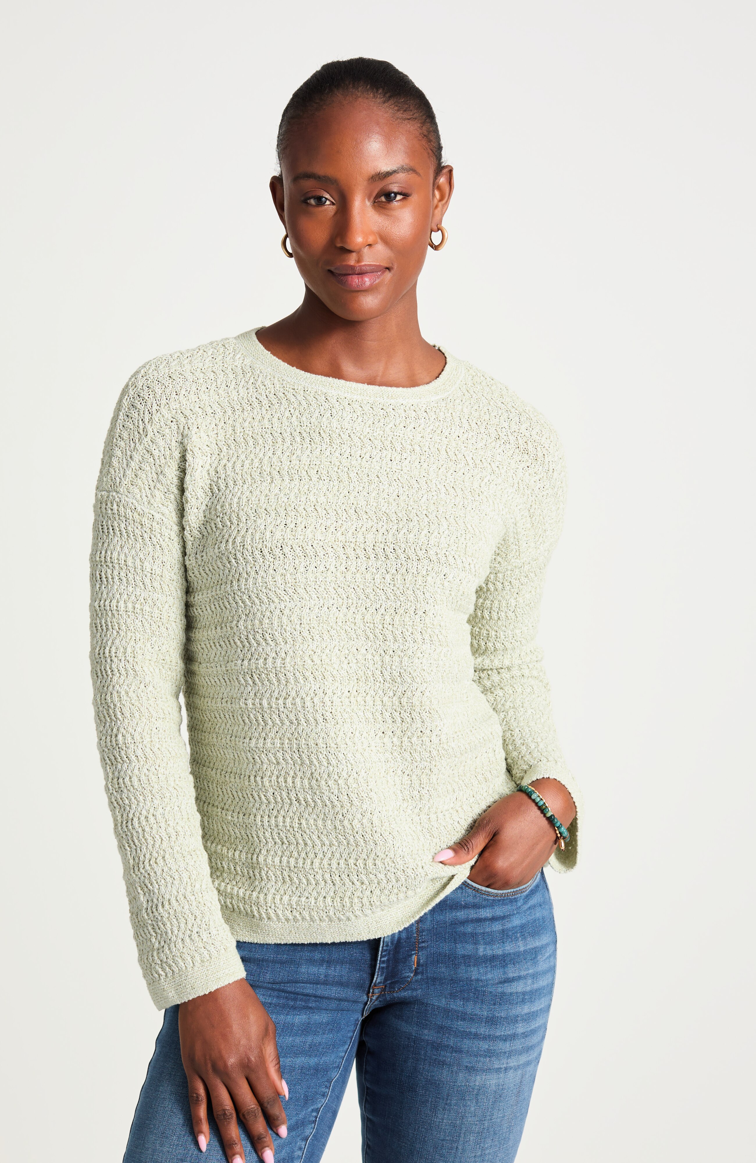 Textured Pullover Sweater | JJill