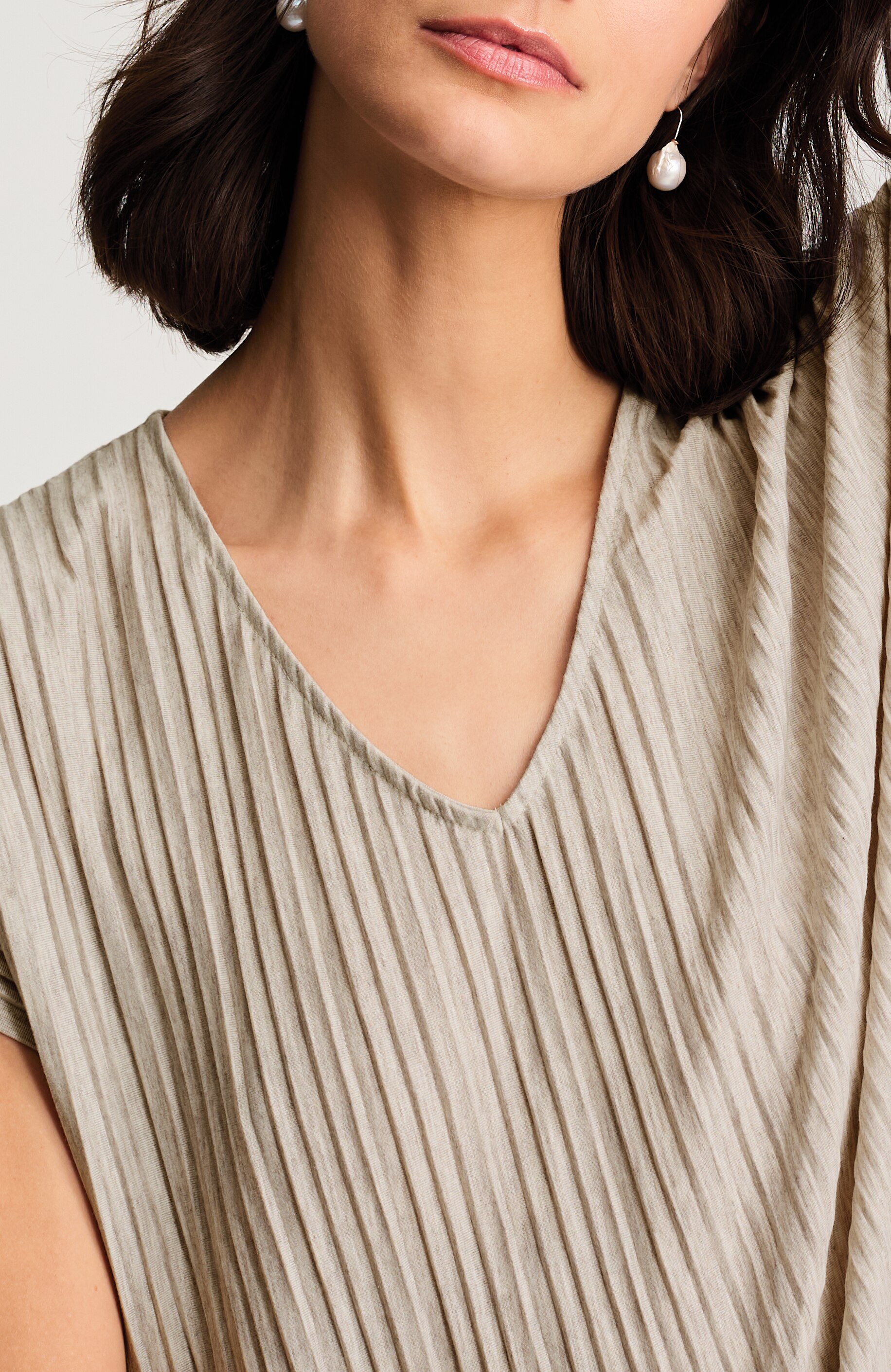 トップス room306 Pleats Design tops PJ PLEATED CAP-SLEEVE TOP | JJill