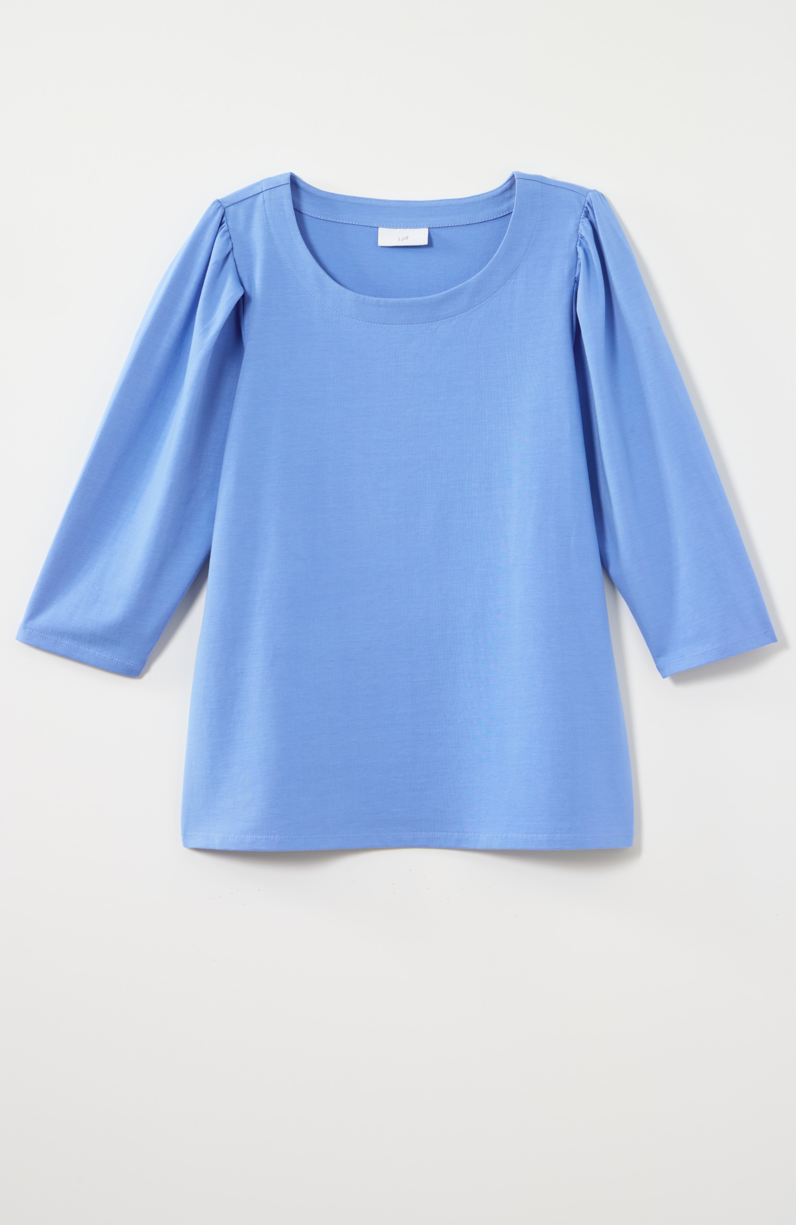 ruched-sleeve tee