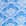 Swatch image of bright blue deco fan mix for Printed-Border Popover