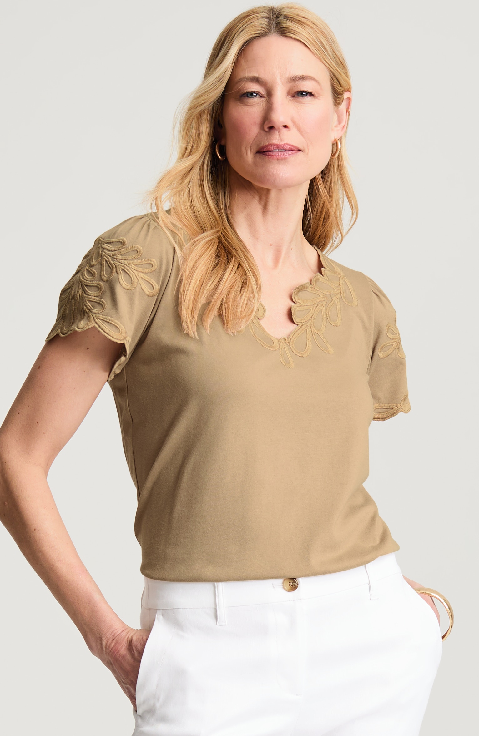 EMBROIDERED TOP | JJill