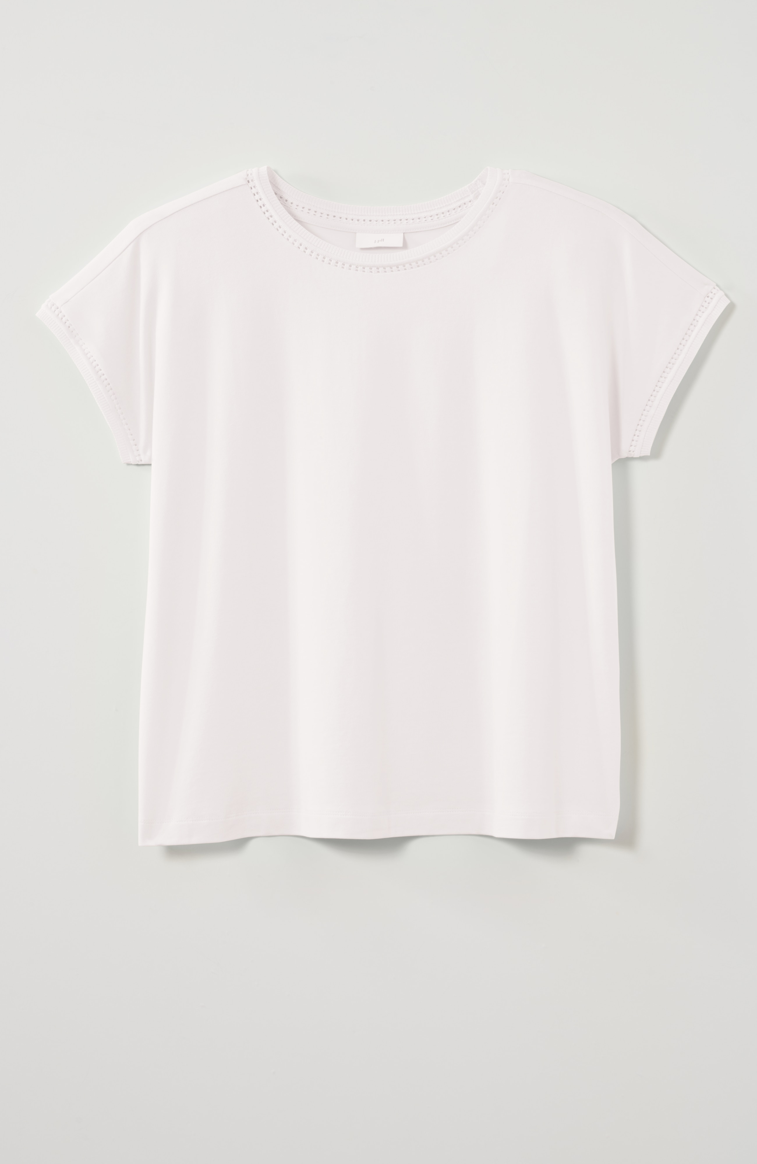 knit extended-cap-sleeve top