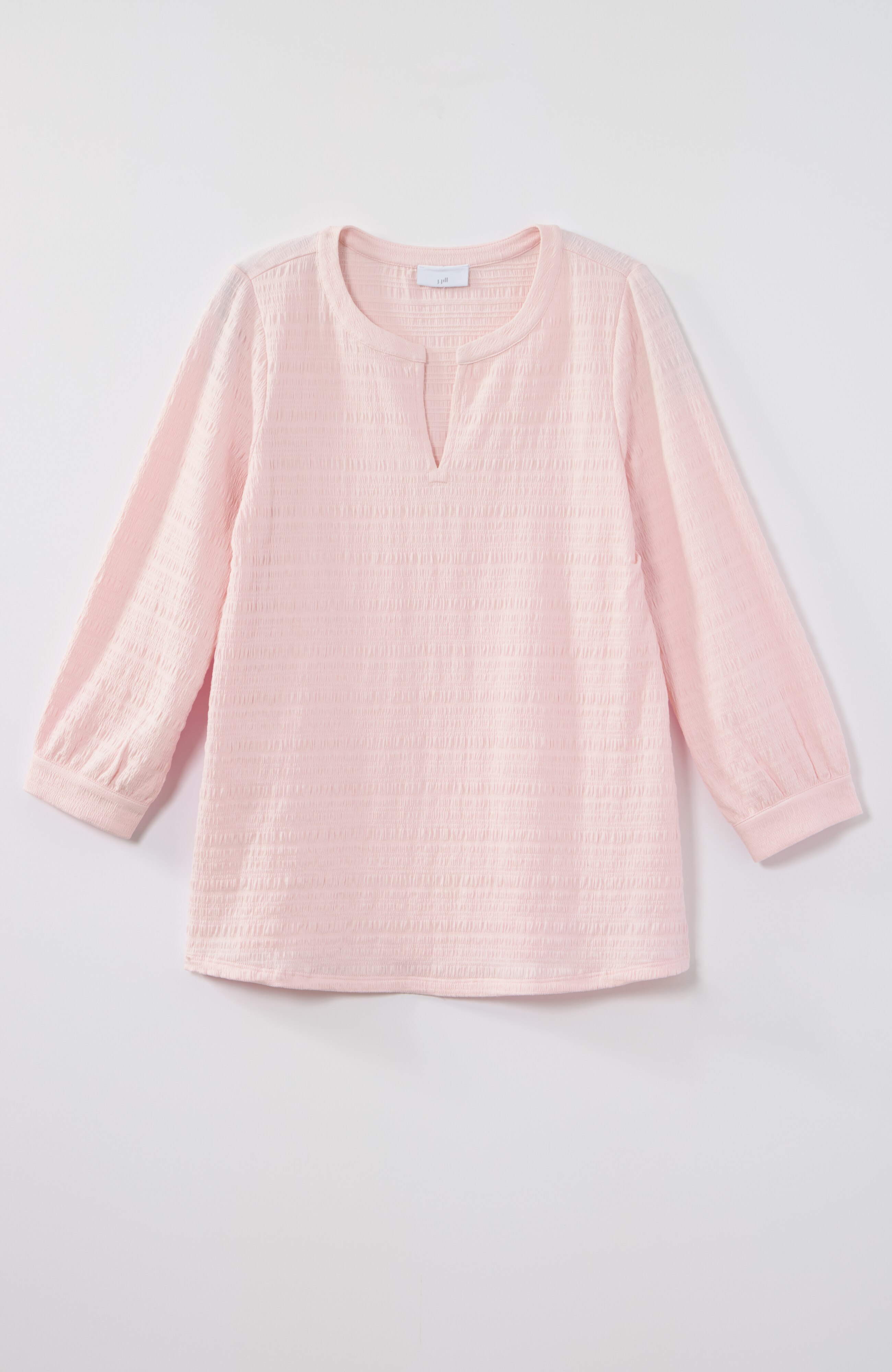 CRINKLE-TEXTURED A-LINE TOP | JJill