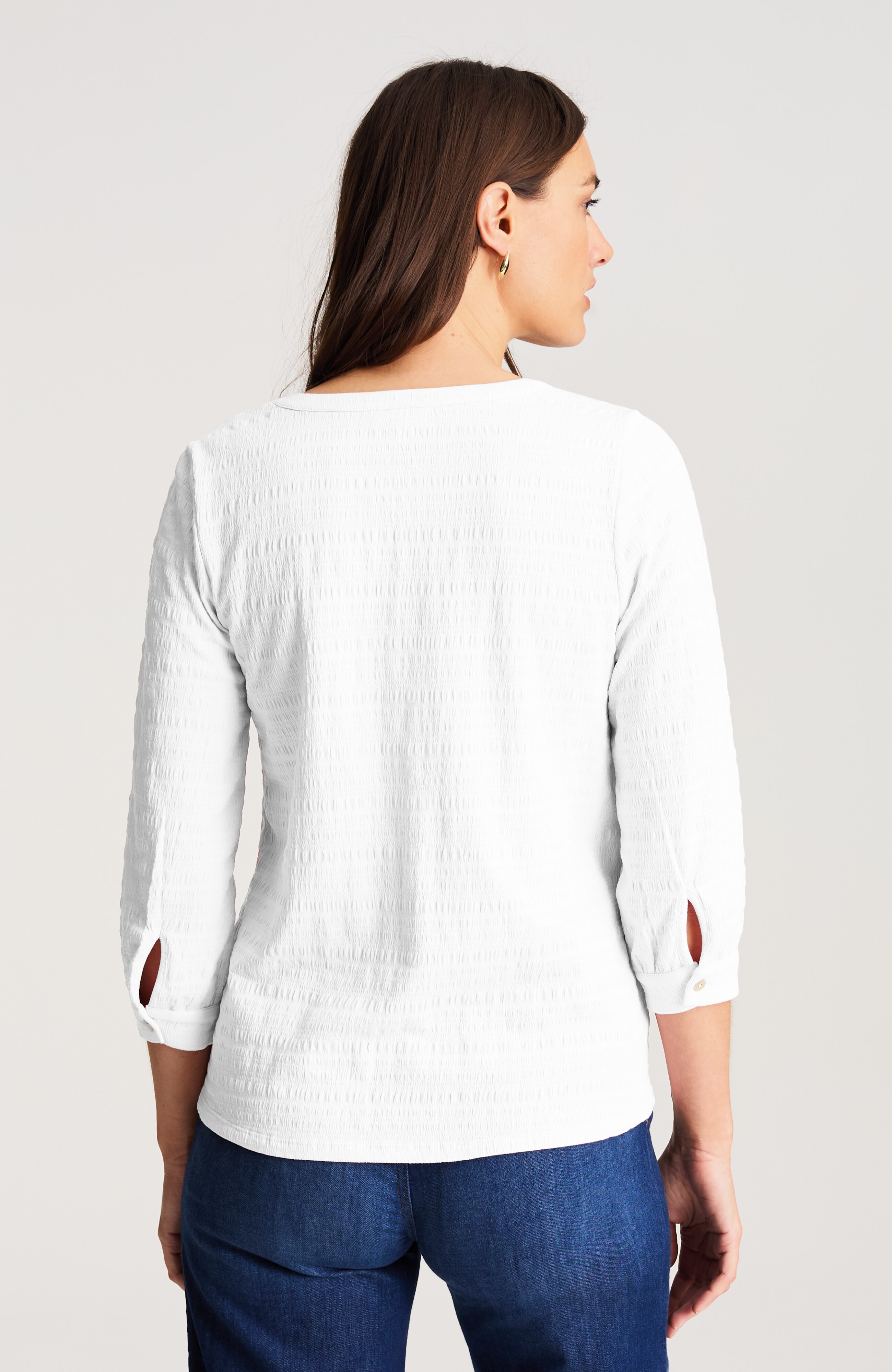 CRINKLE-TEXTURED A-LINE TOP | JJill