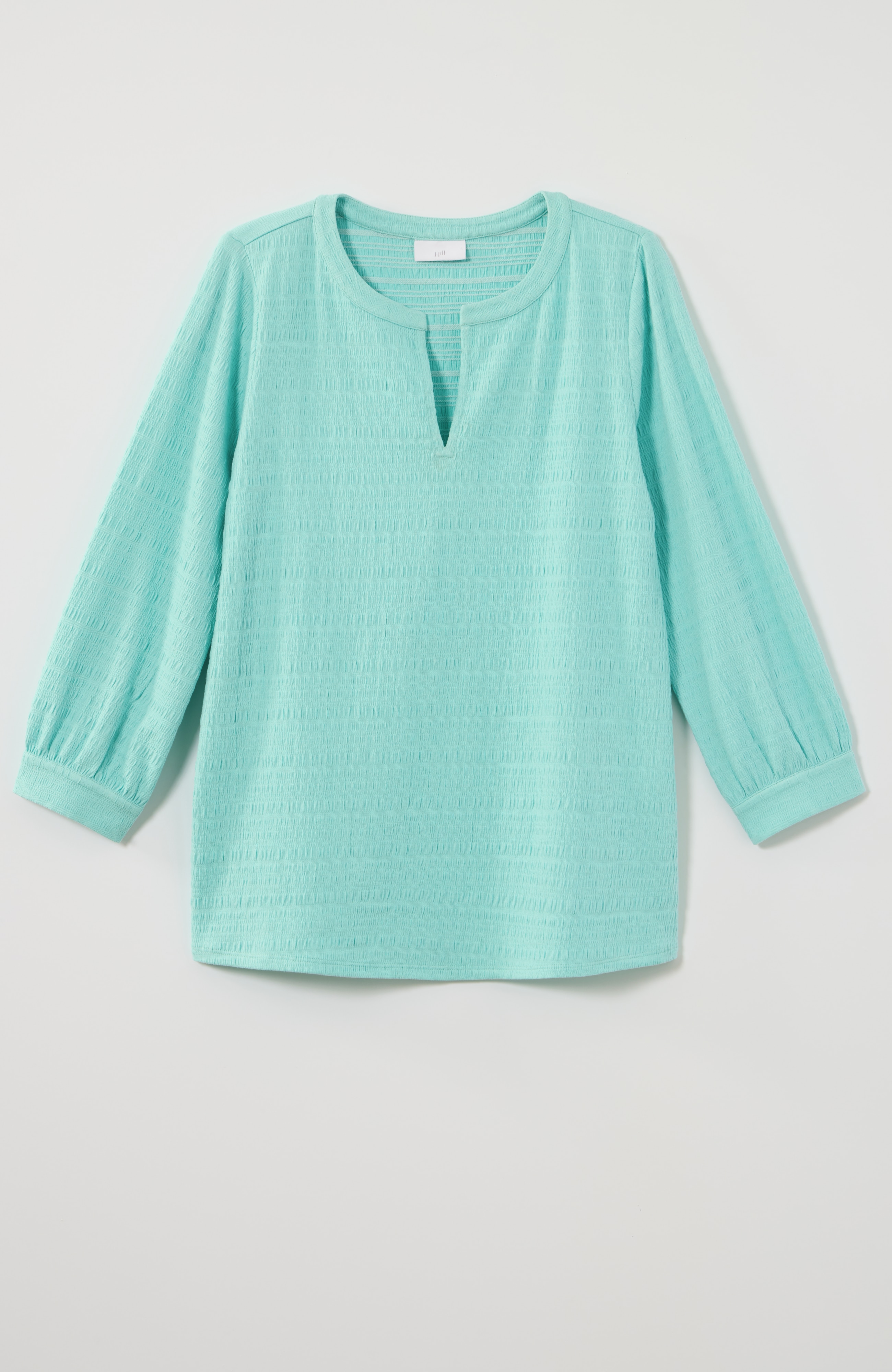 Crinkle-Textured A-Line Top | JJill
