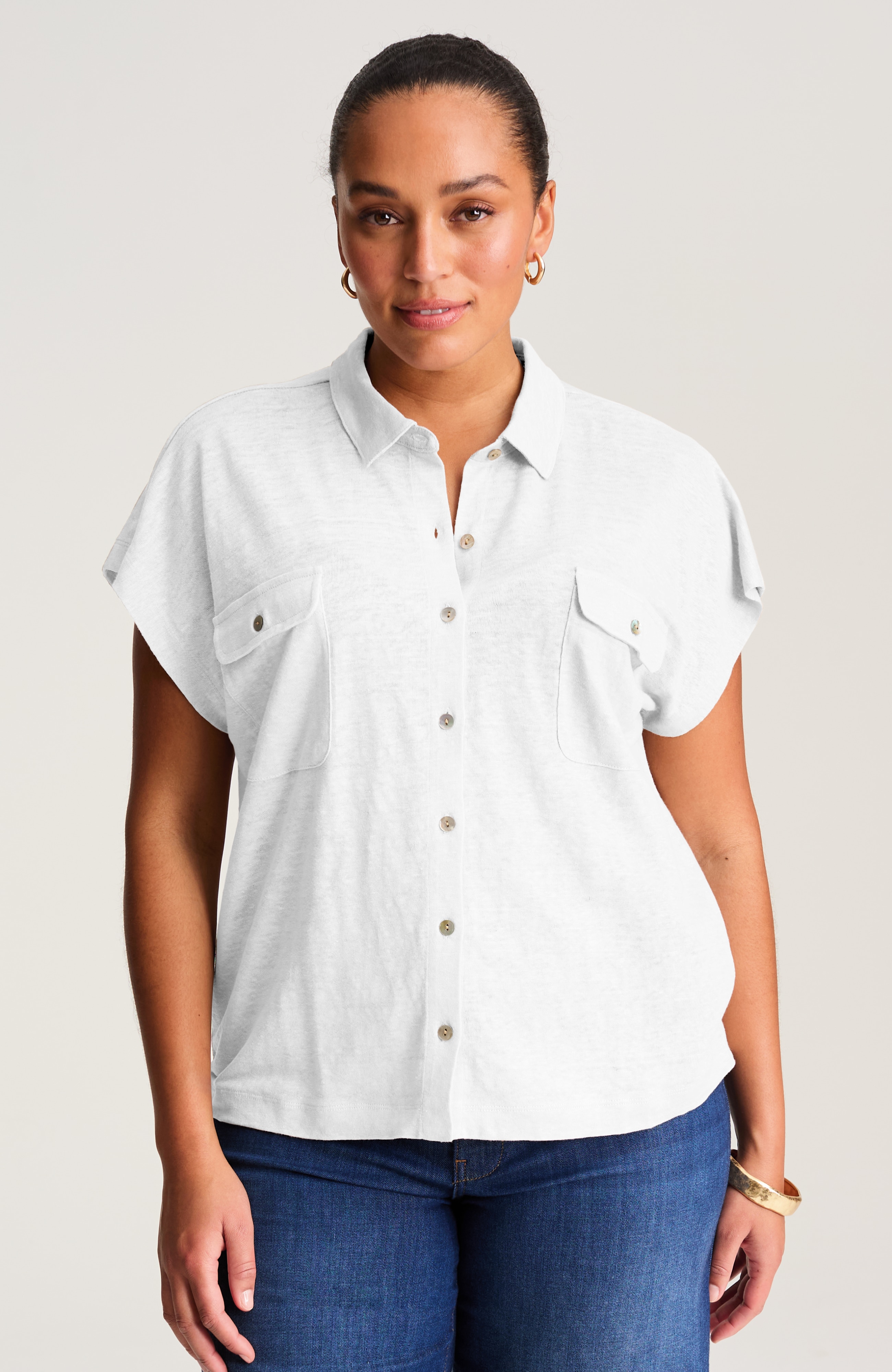 LINEN CAMP SHIRT | JJill