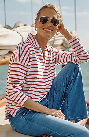 Image for Relaxed Johnny-Collared Top