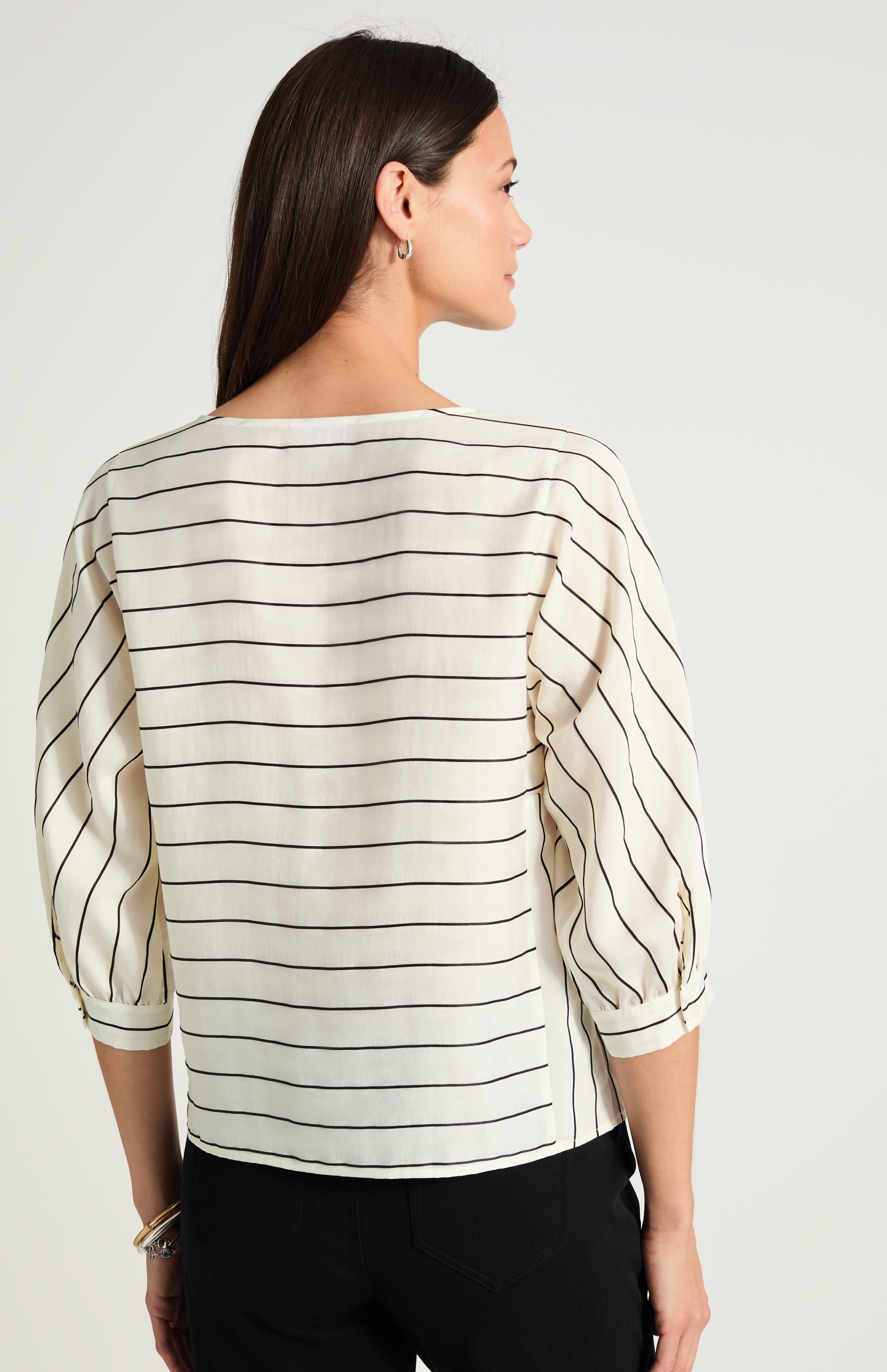 Mixed-Stripes Top | JJill
