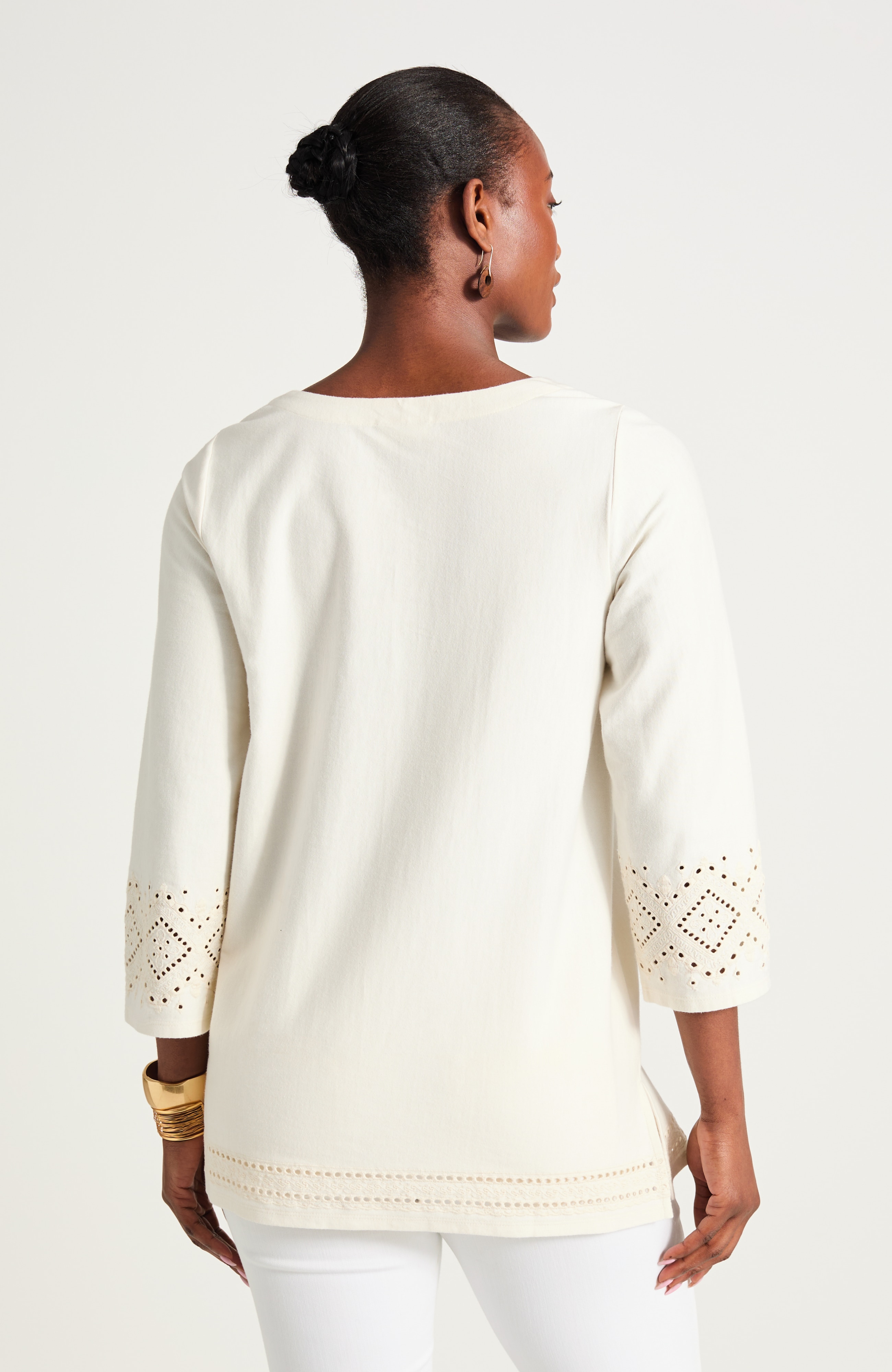 Embroidered Knit Tunic | JJill