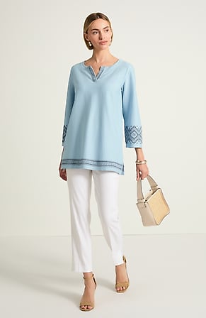 Image for Embroidered Knit Tunic