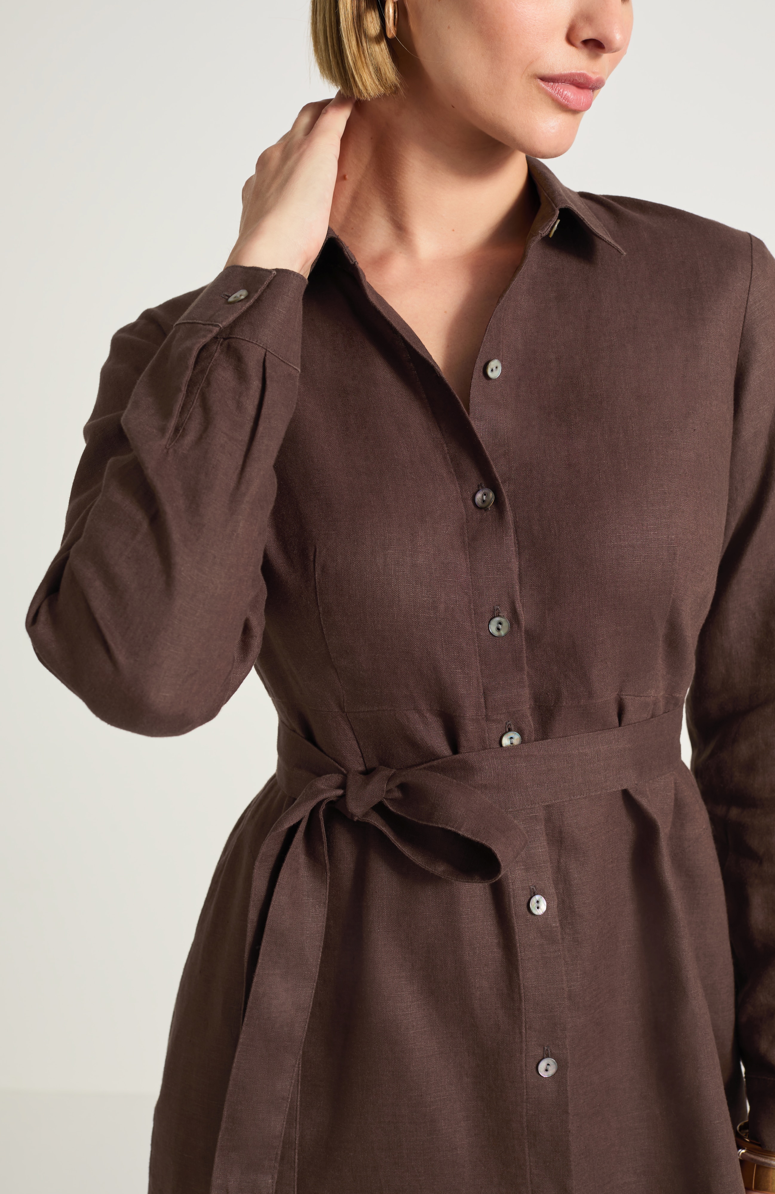Belted A-Line Shirtdress | JJill