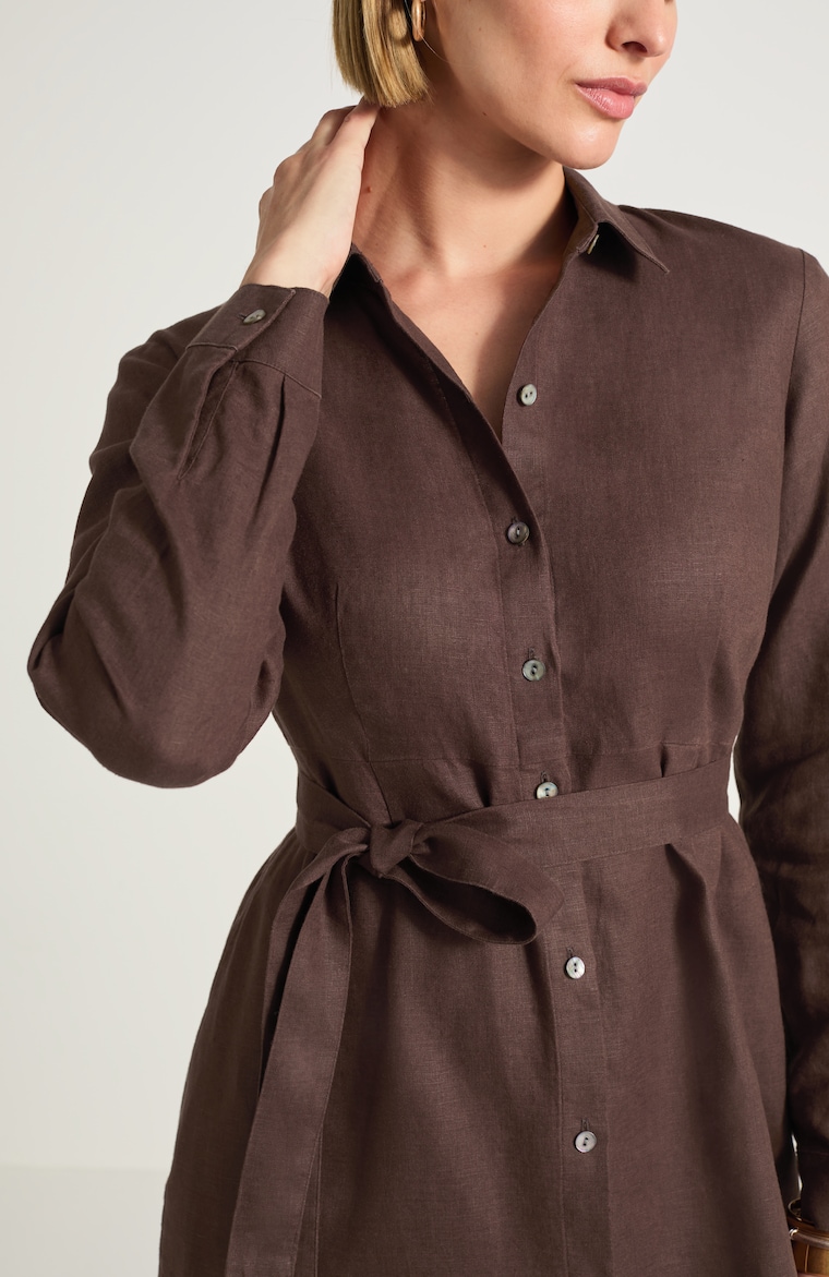 Belted A-Line Shirtdress | JJill