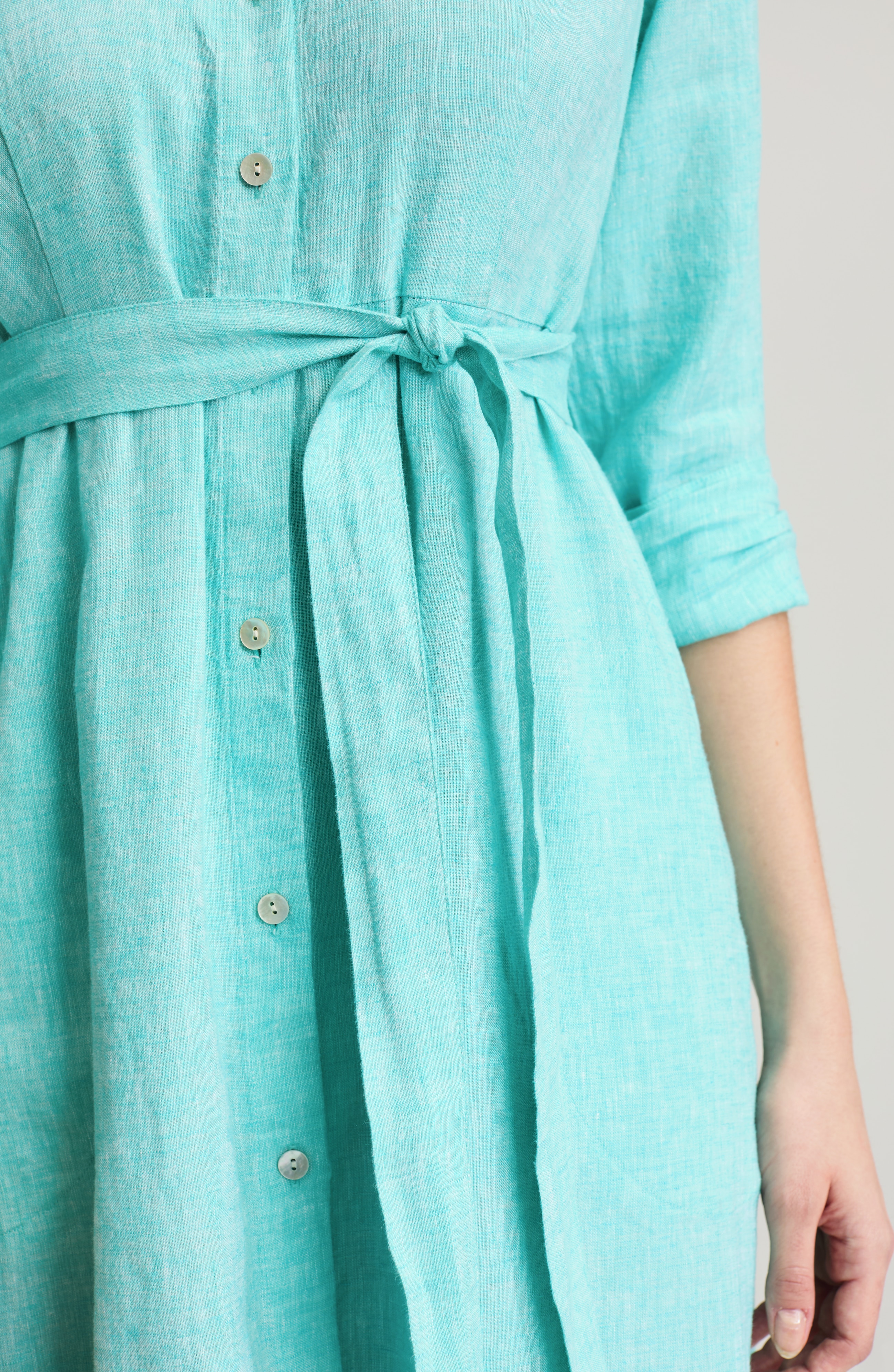 belted a-line shirtdress