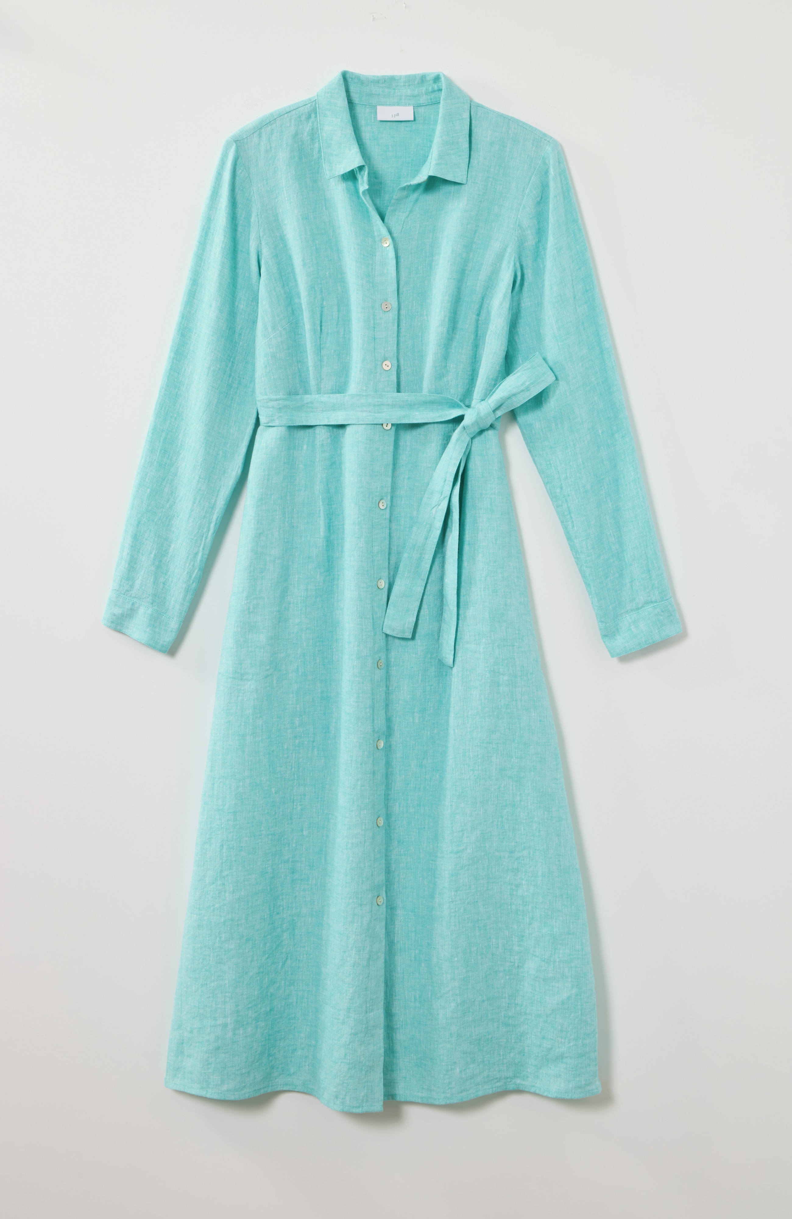 belted a-line shirtdress