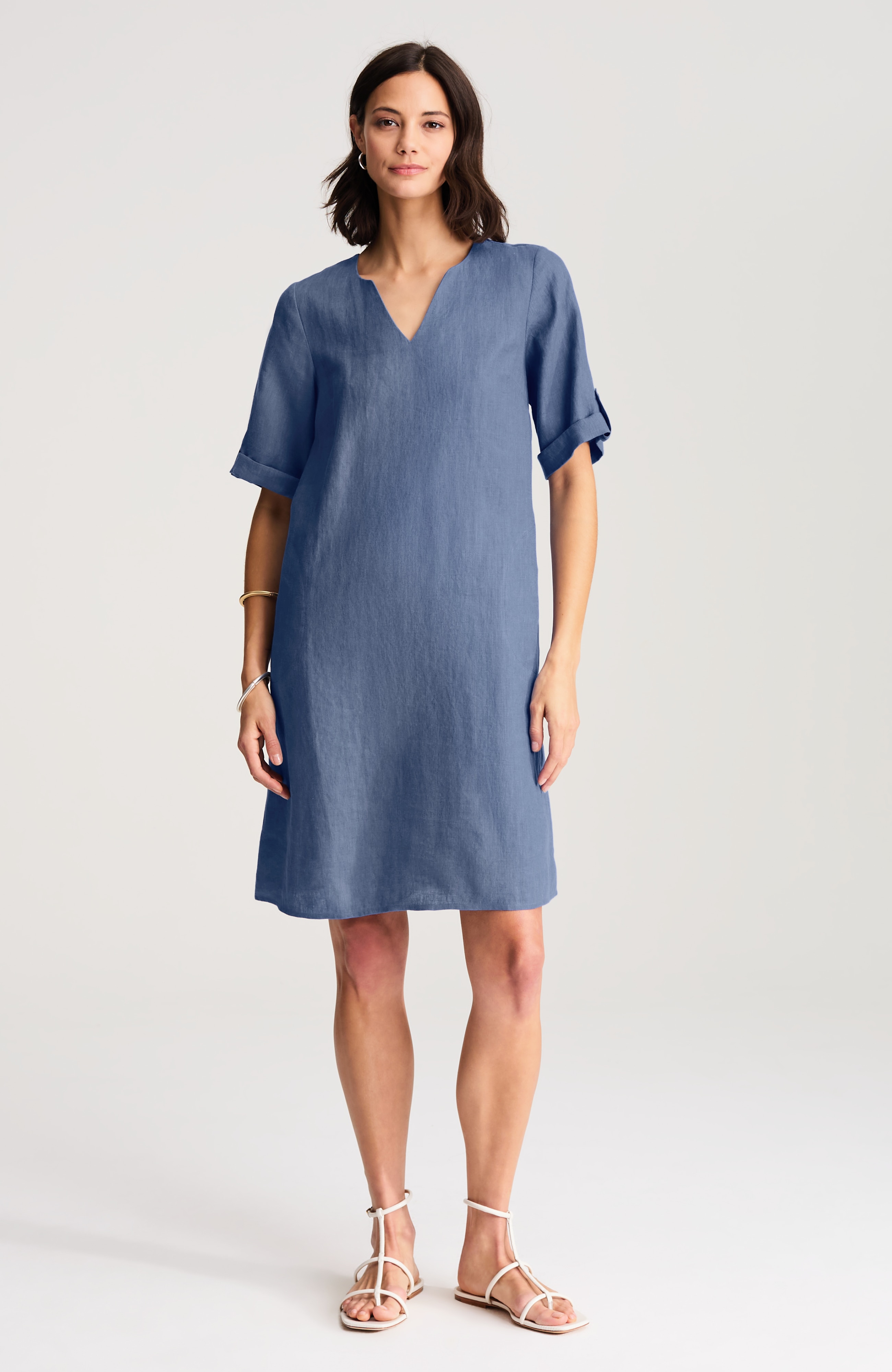 easy linen a-line dress