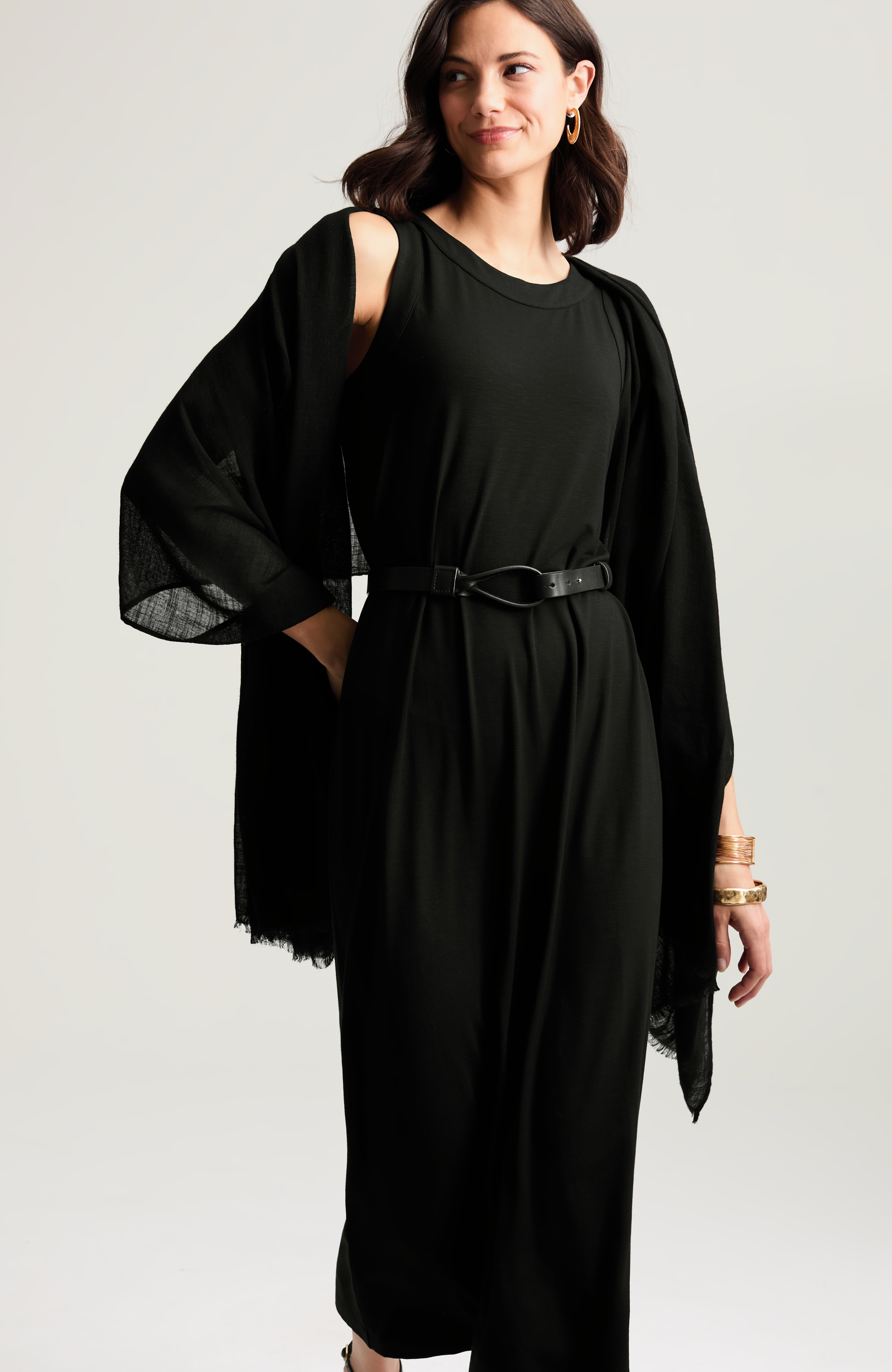 knit high-neck maxi dress