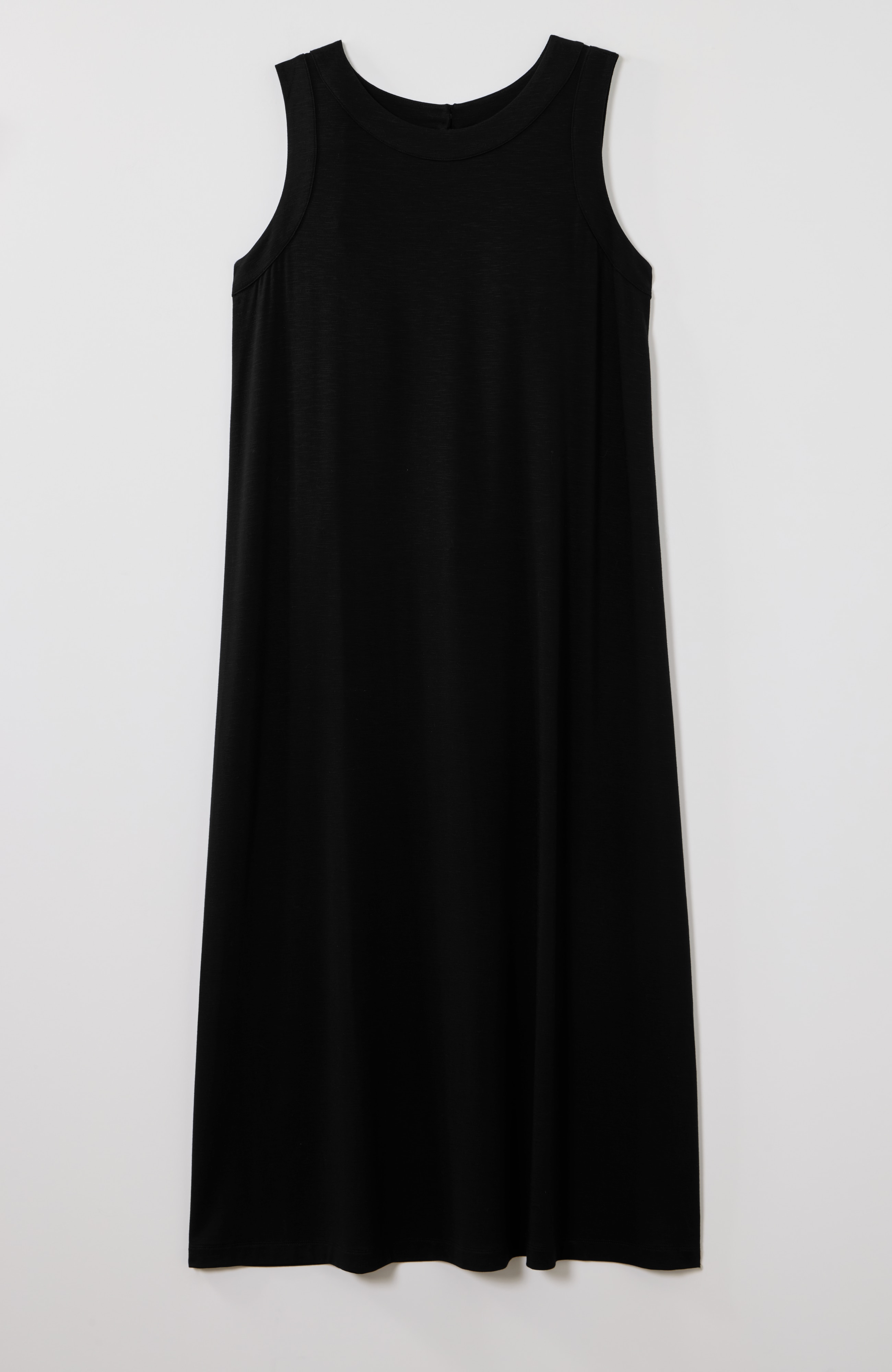 knit high-neck maxi dress