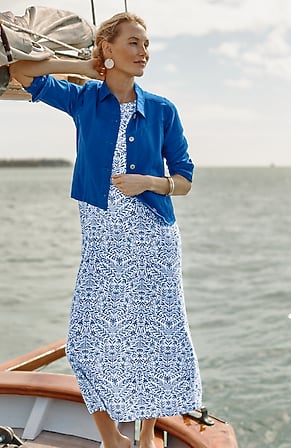 Image for Knit High-Neck Maxi Dress