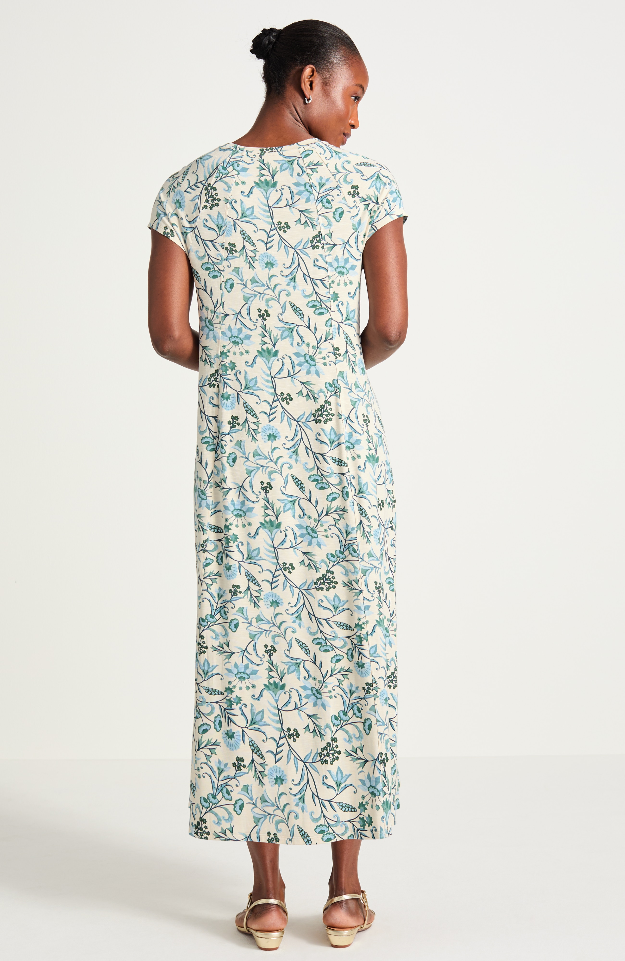 Knit Seamed Maxi Dress