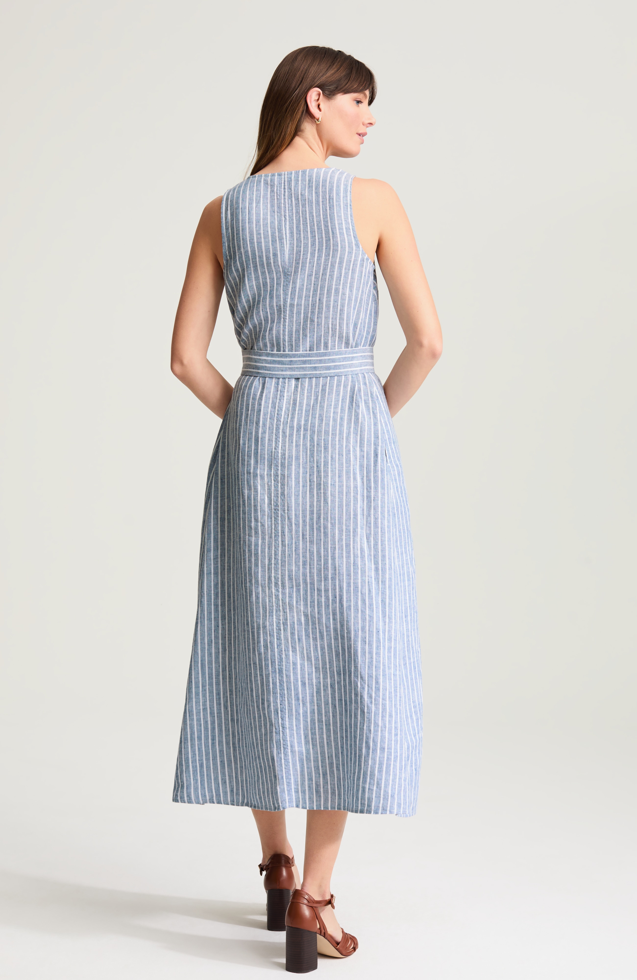 belted maxi dress