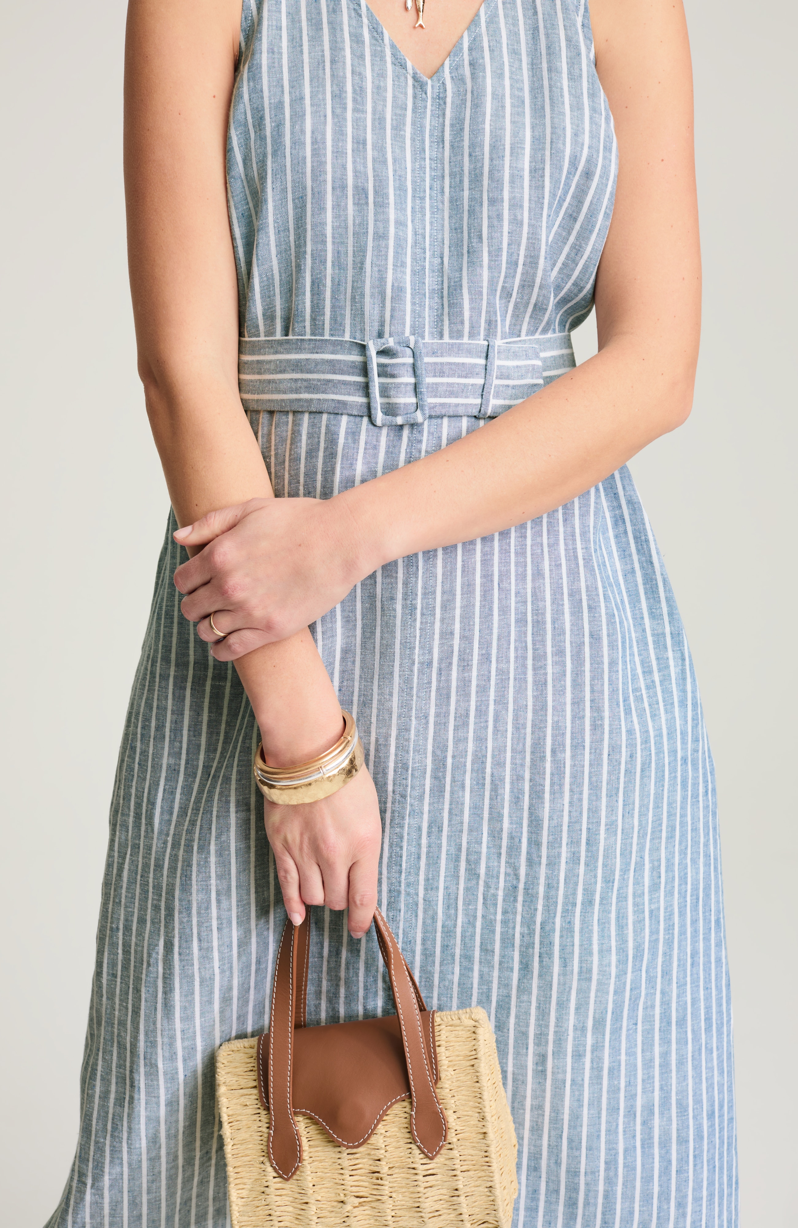 belted maxi dress