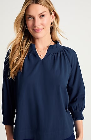 Image for Smocked Cotton Top