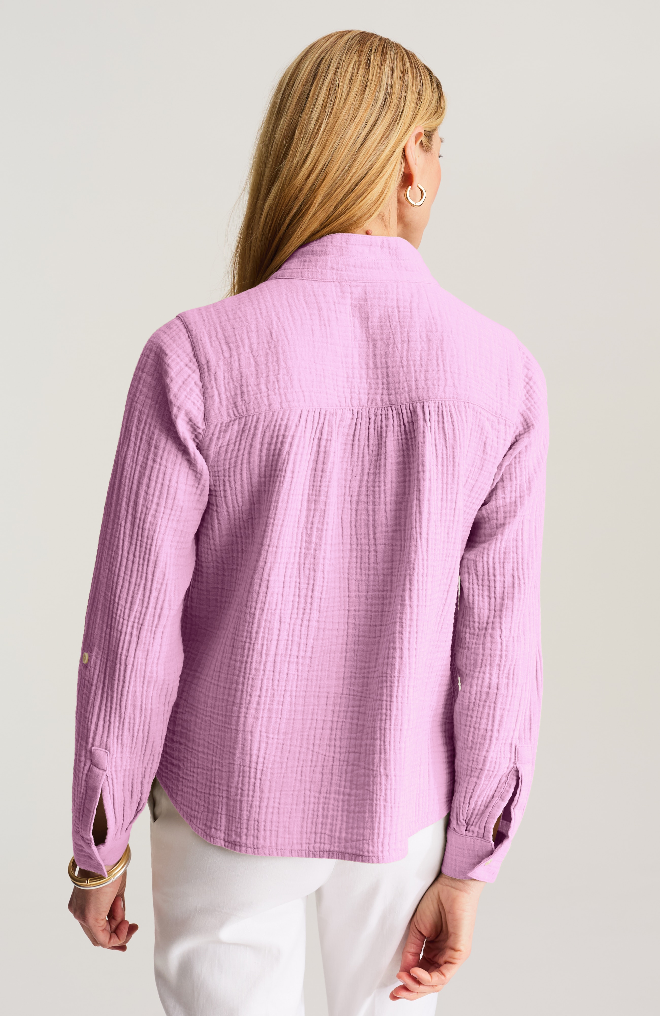 cotton-gauze henley popover