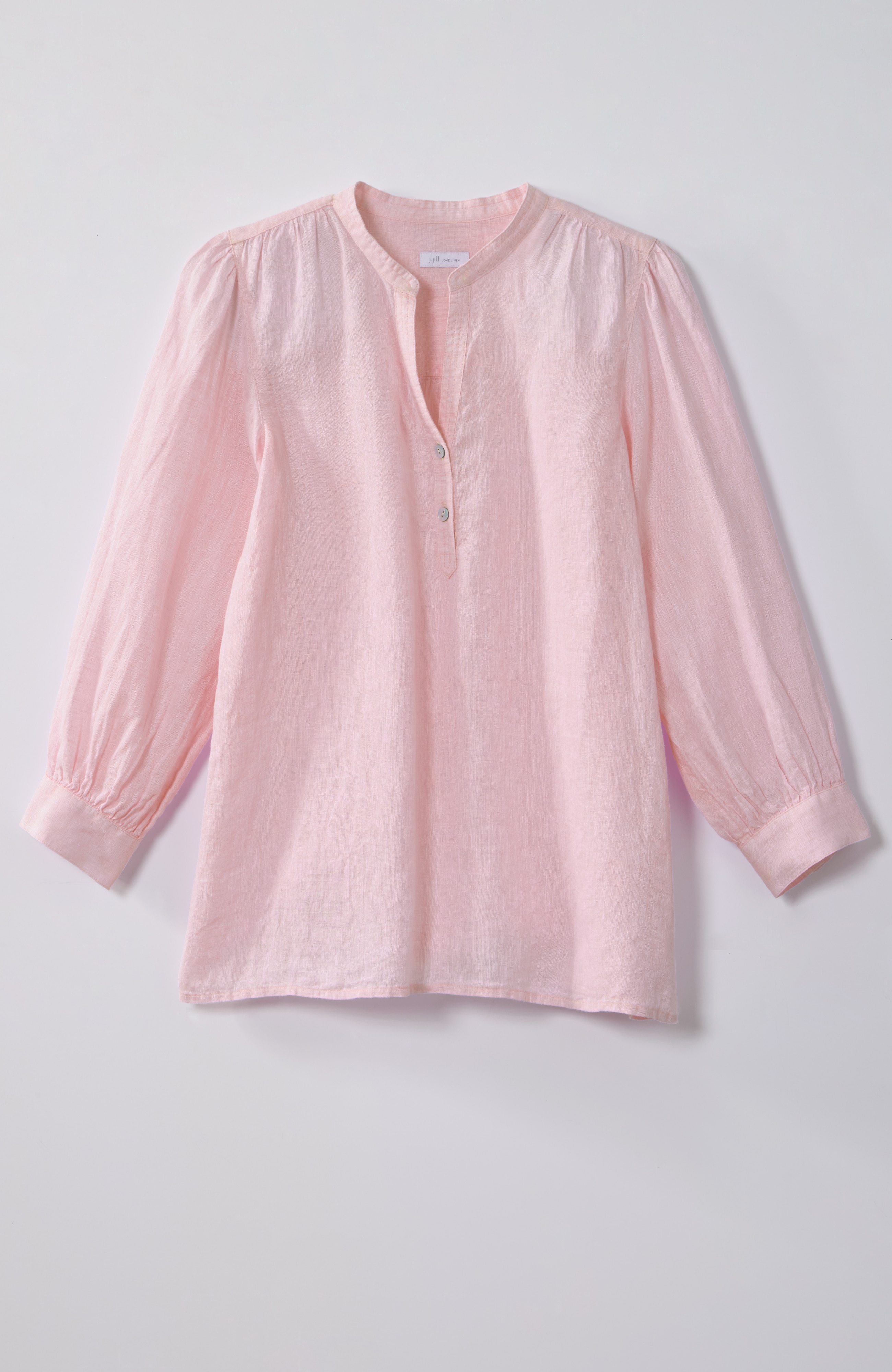 linen puff-sleeve popover