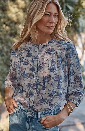 Image for Trimmed Cotton Top