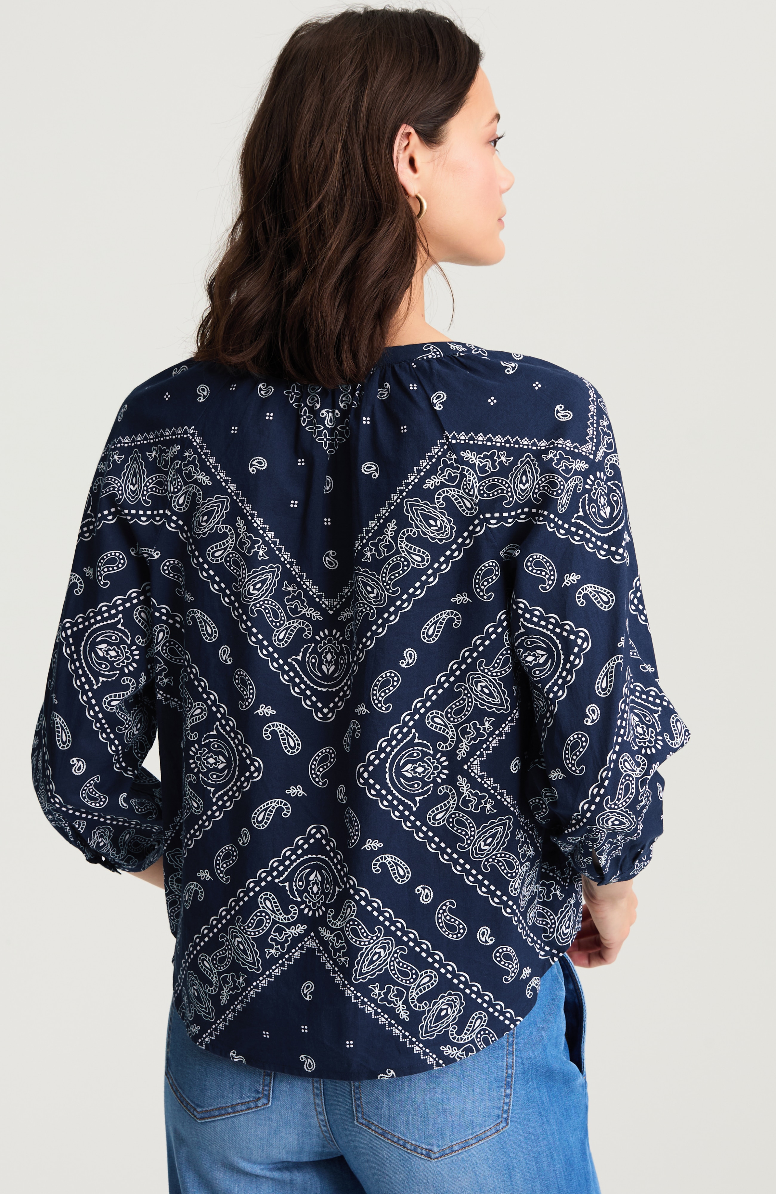 bandana-printed shirt