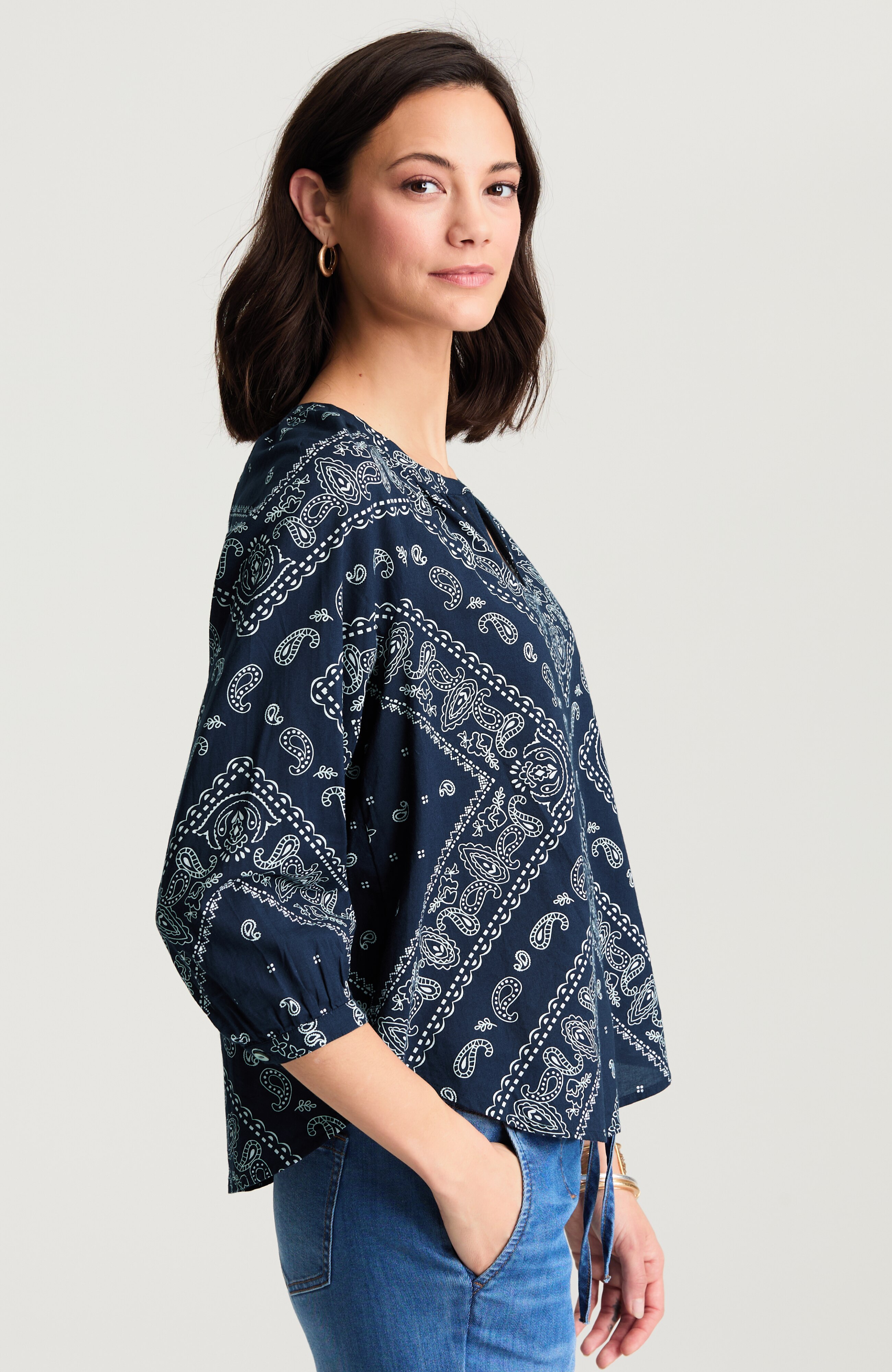 bandana-printed shirt