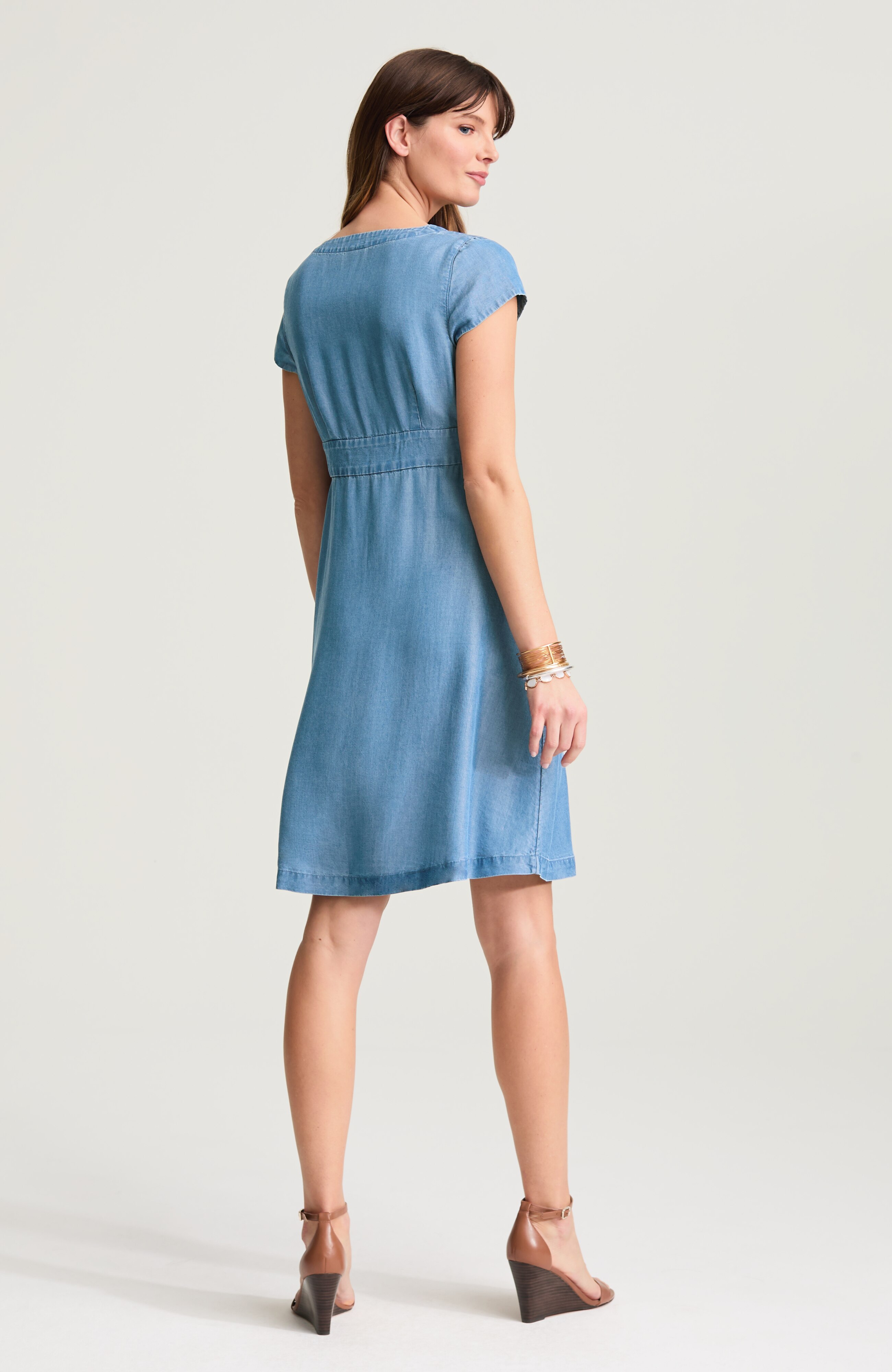 TENCEL LYOCELL WRAP DRESS | JJill